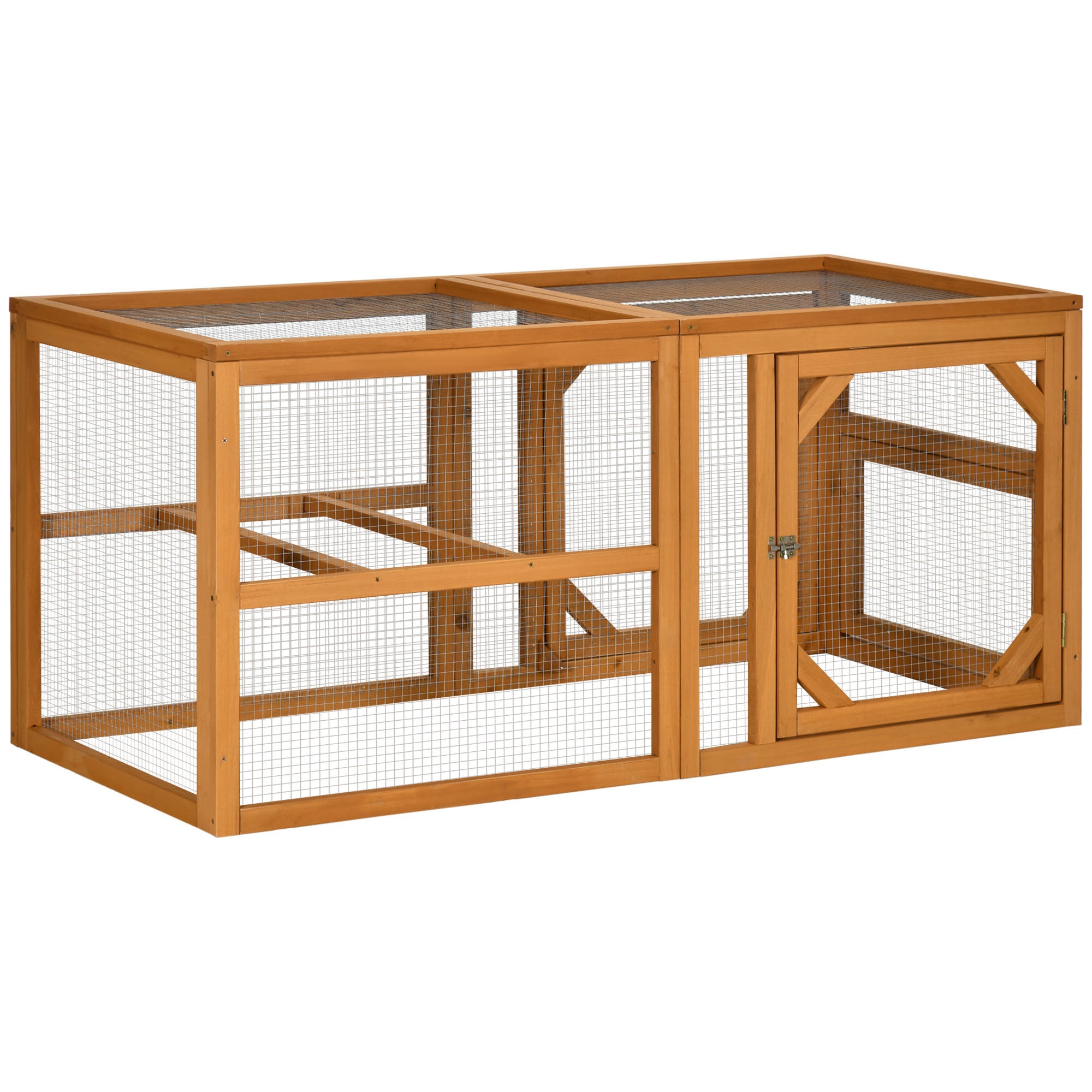 PawHut 55 Chicken Coop Expansion: Run & House
