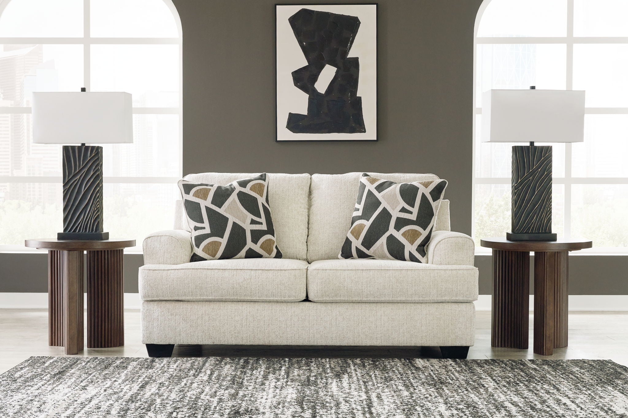 Heartcort - Loveseat - Quartz