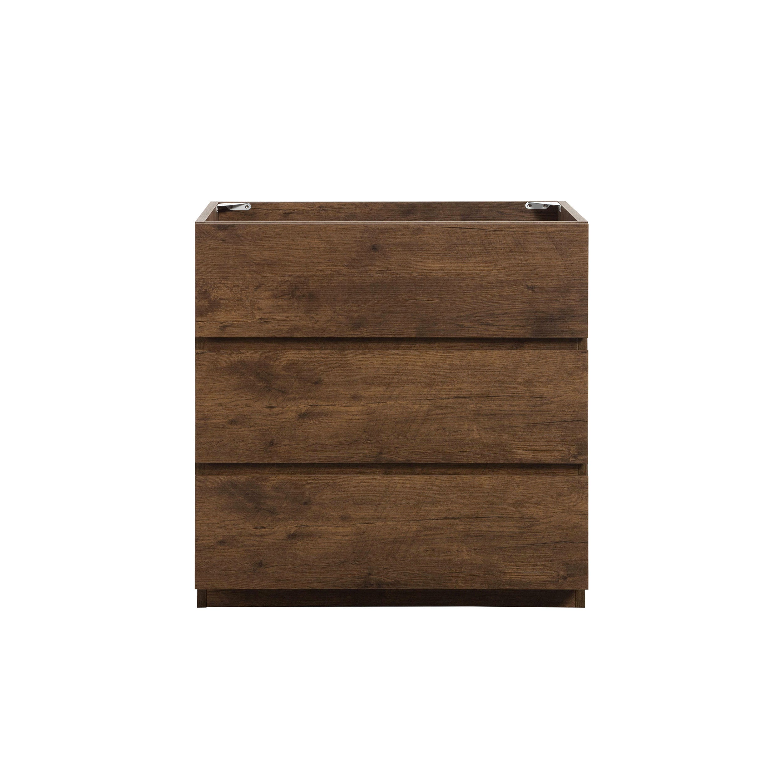 Alice Walnut 3-Drawer Floor Cabinet (Pre-assembled)