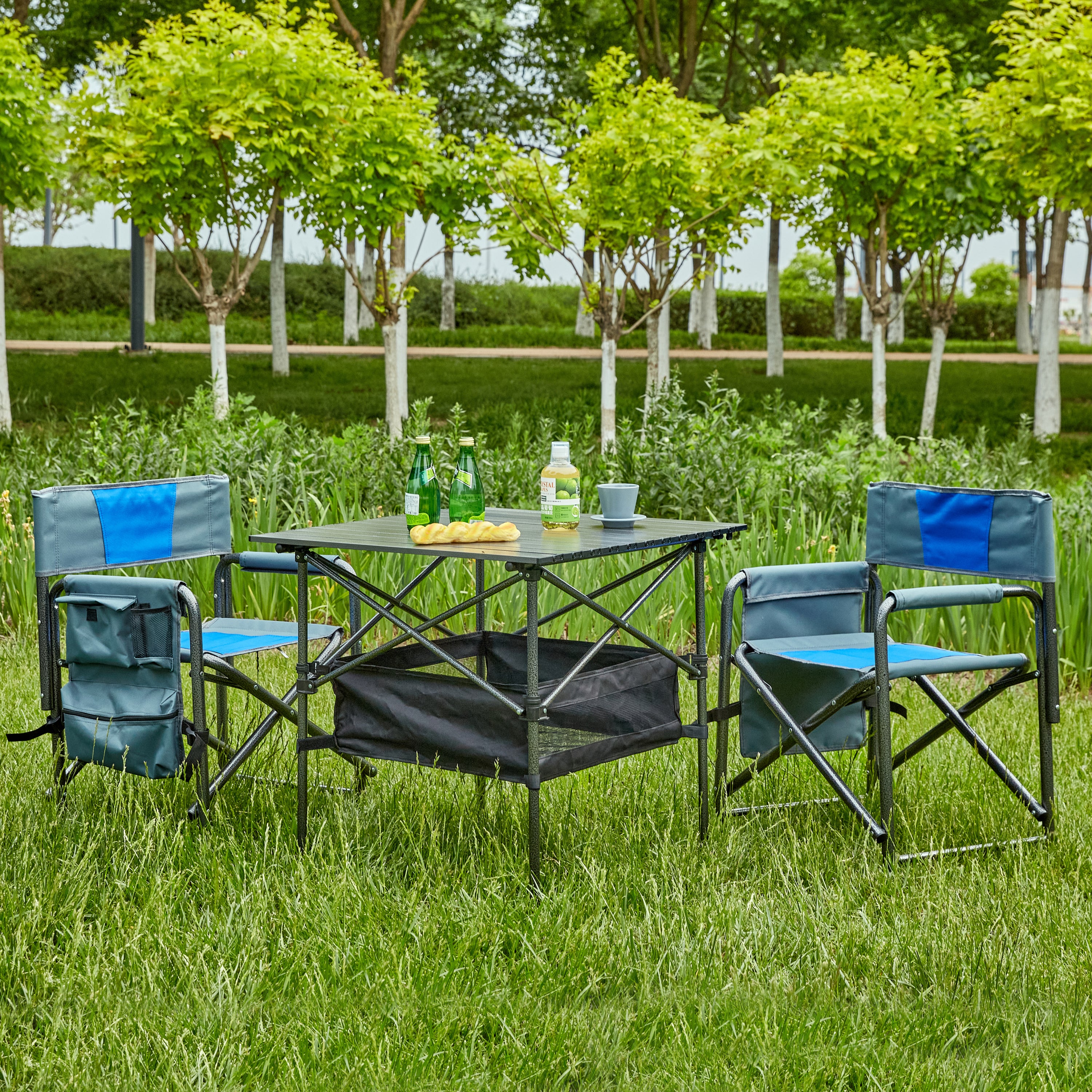 Folding Outdoor Table & Chairs Set - Portable for Camping & Patio