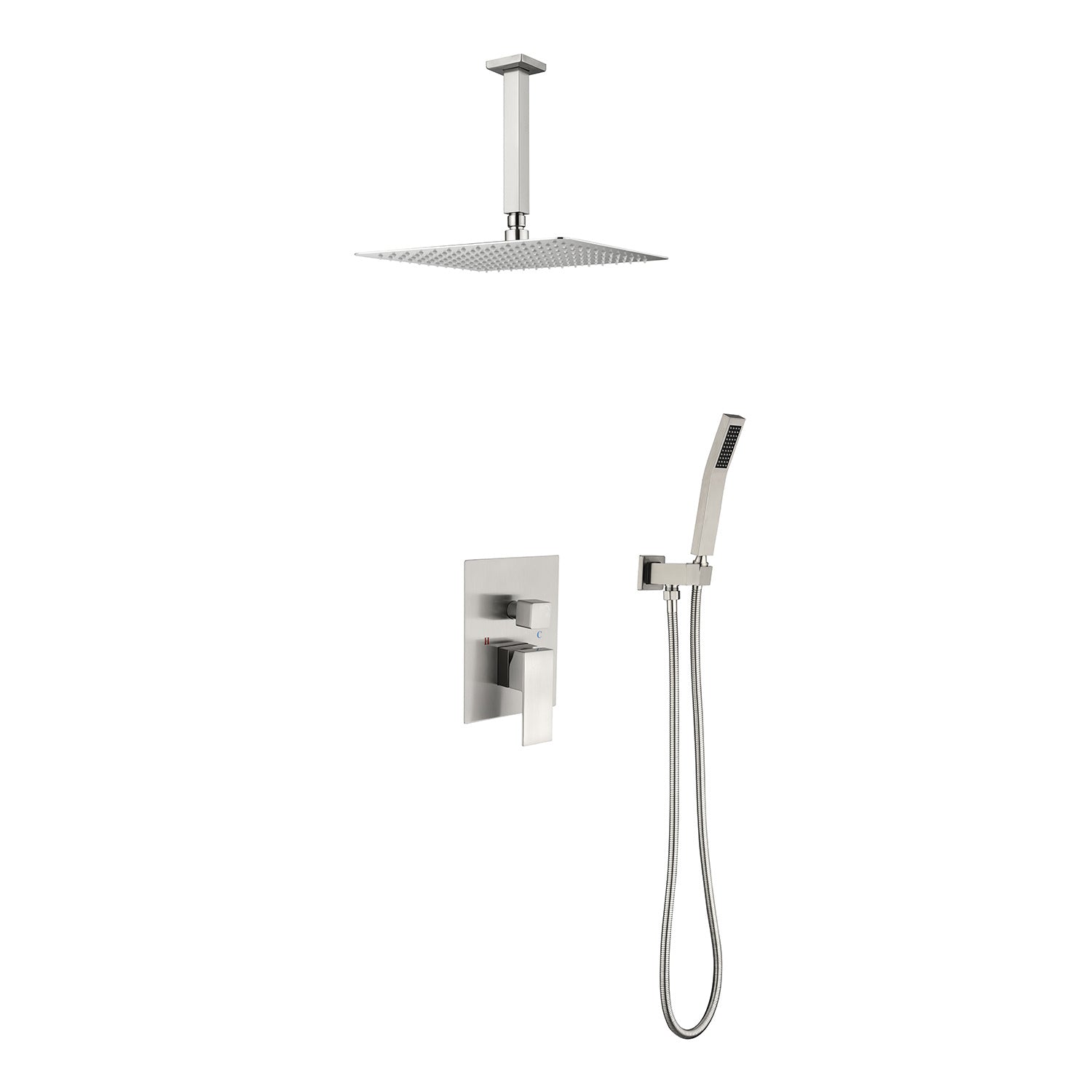 16" Ceiling Mount Shower Head System