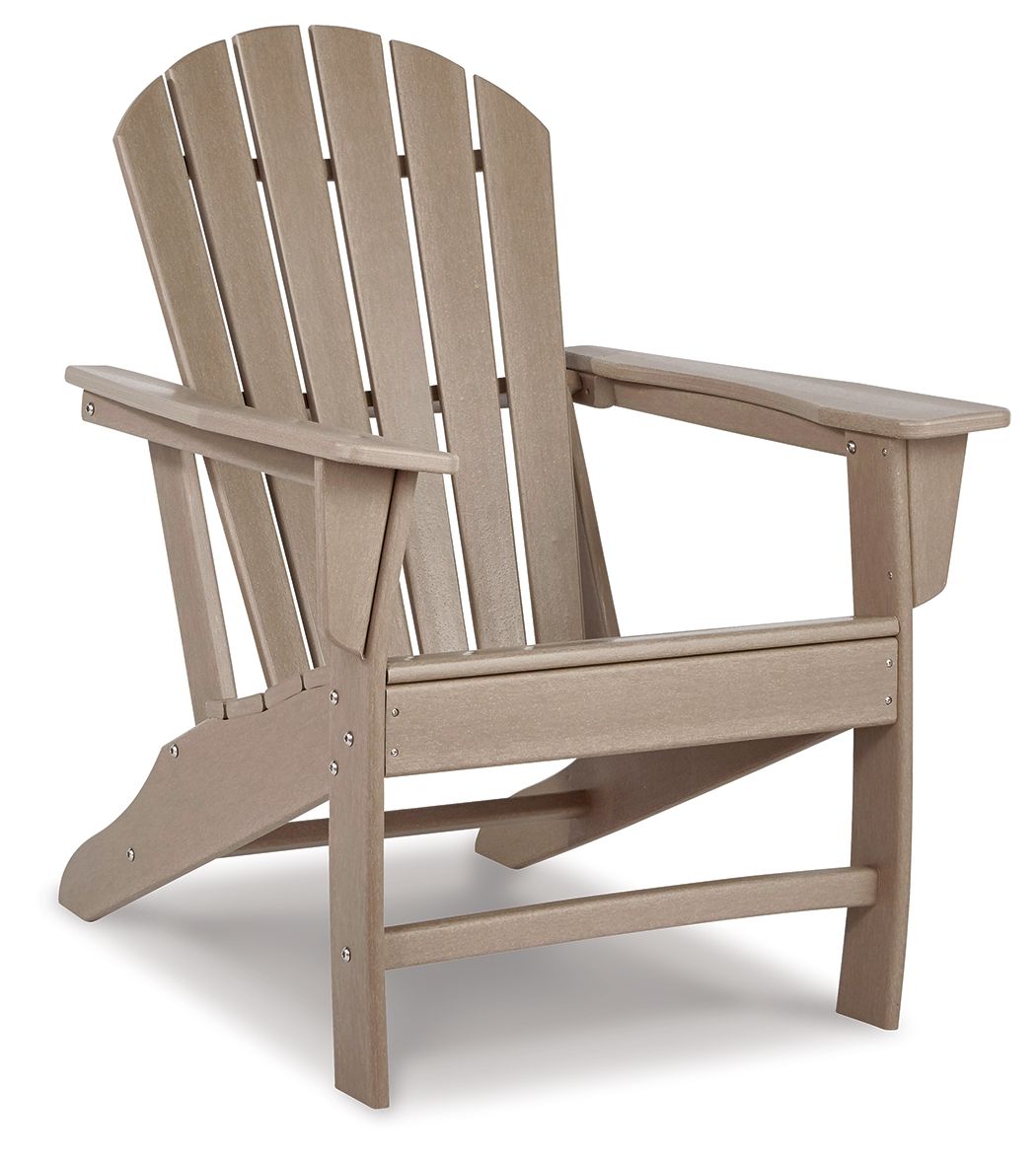 Sundown Treasure - 2 Pc. - Adirondack Chair And Ottoman - Driftwood