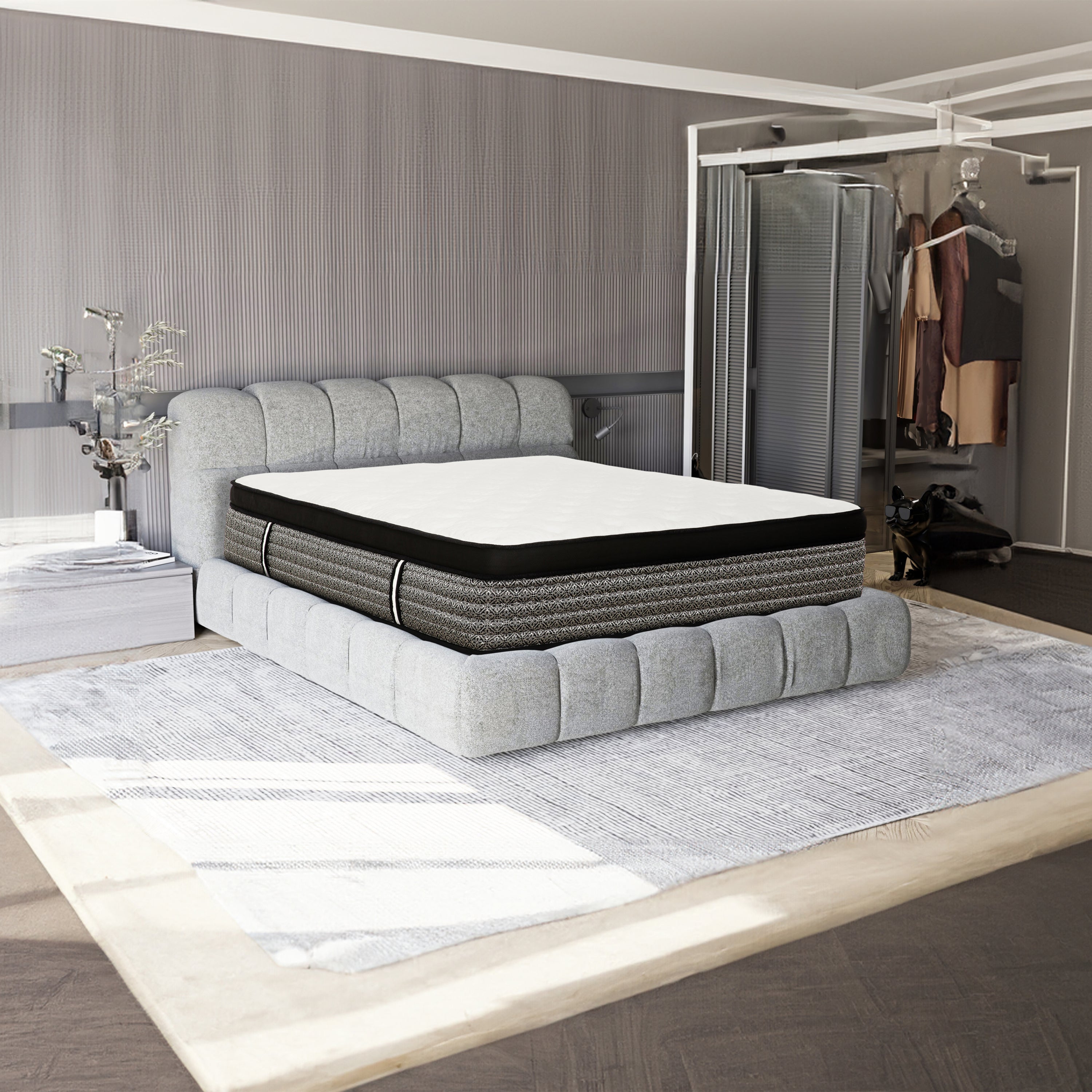 Queen Plush Hybrid Mattress: 16" Pocket Coil