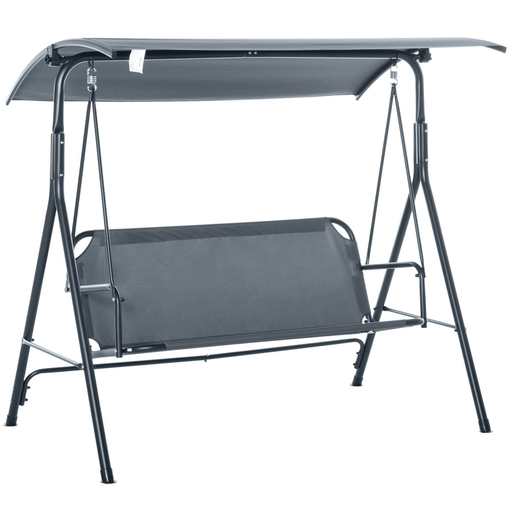3-Person Porch Swing with Canopy & Stand