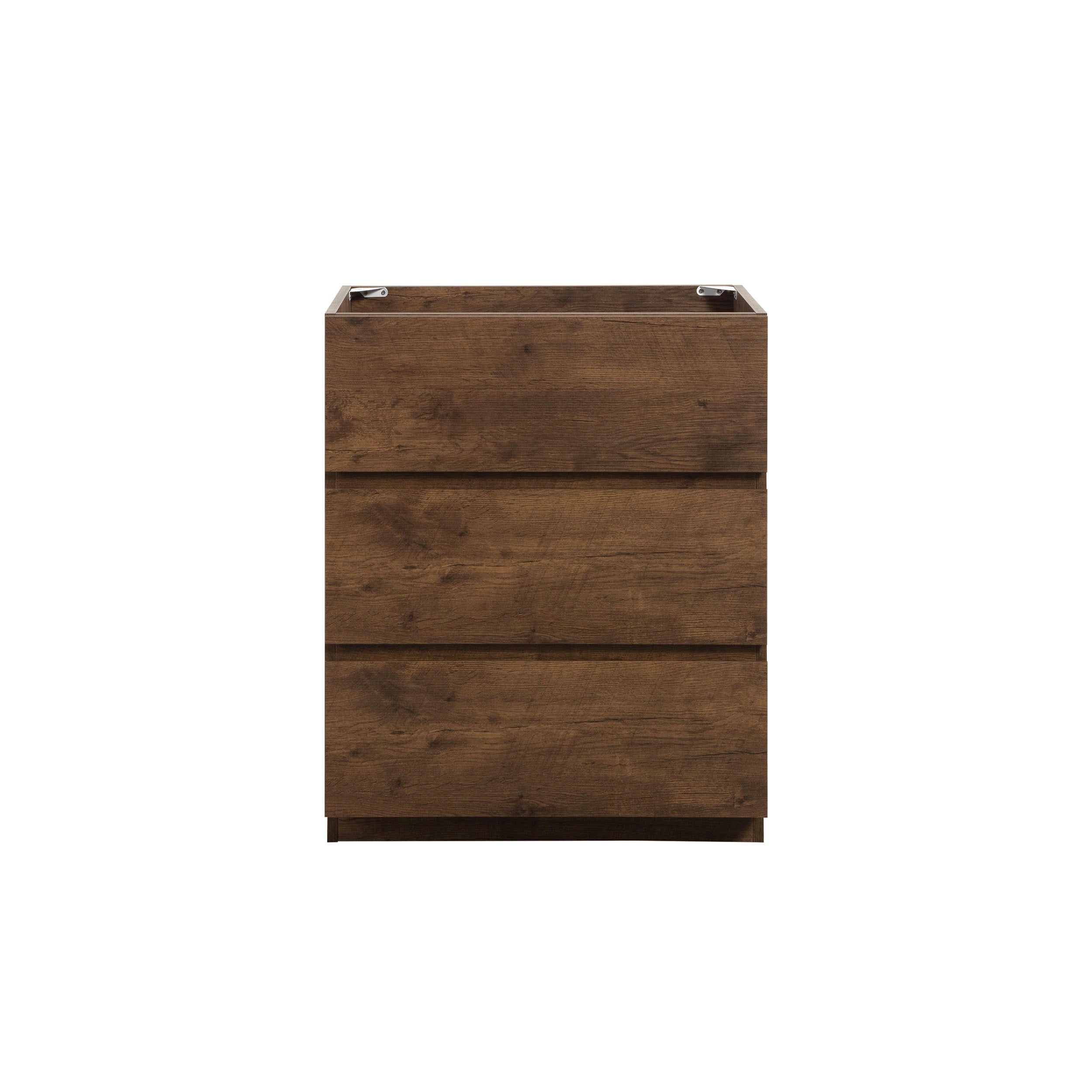 Alice Walnut 3-Drawer Floor Cabinet (Pre-assembled)