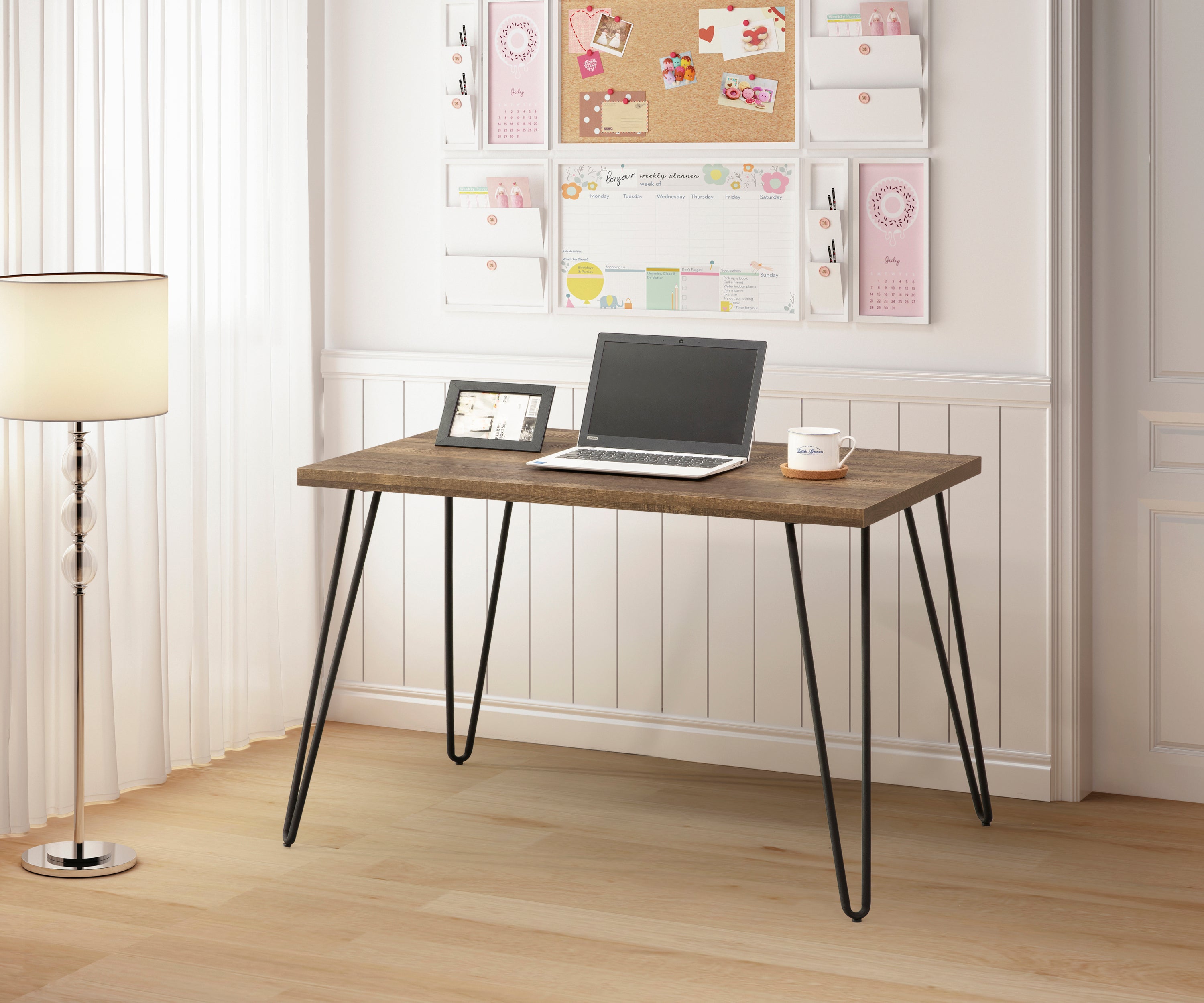 Rustic Oak Desk | Solid Wood Writing Desk | Handcrafted