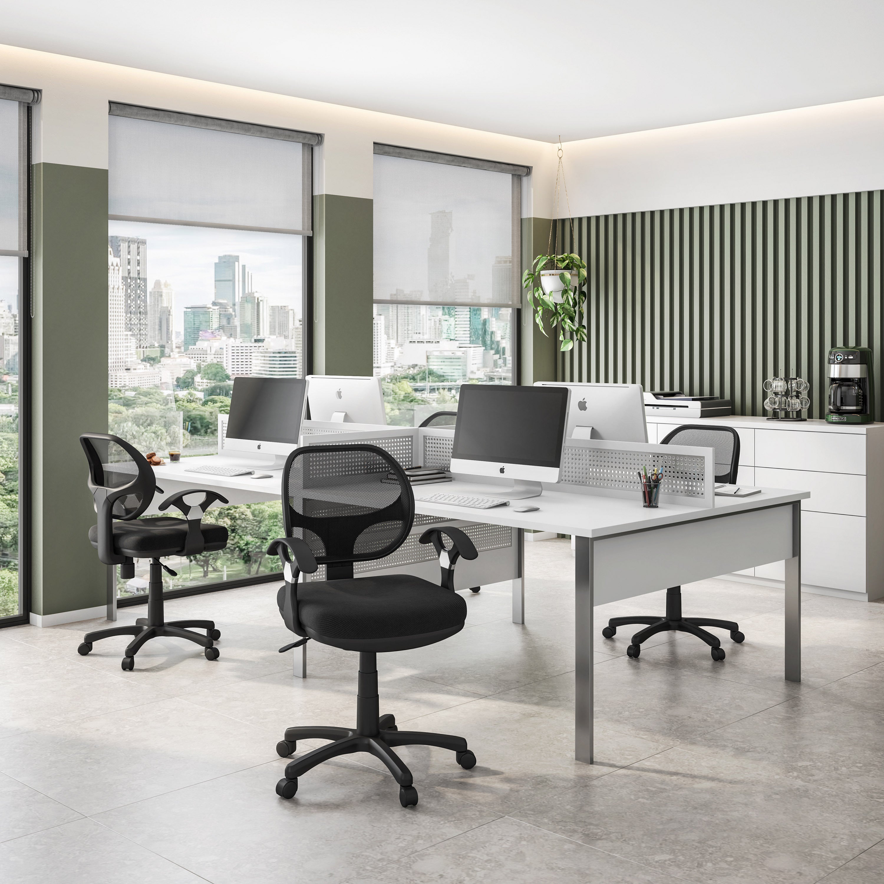Mid-Back Mesh Task Chair - Black