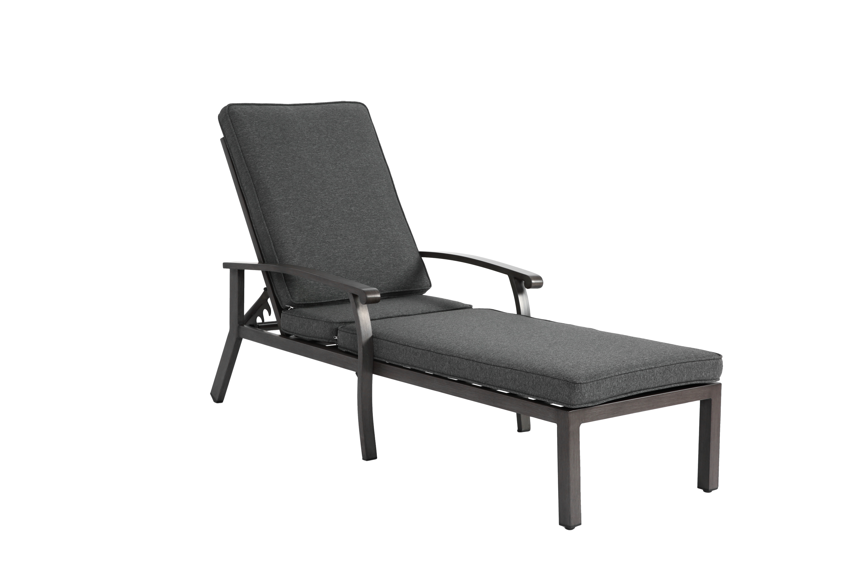 Durable Cast Aluminium Outdoor Lounge Chair for Patio