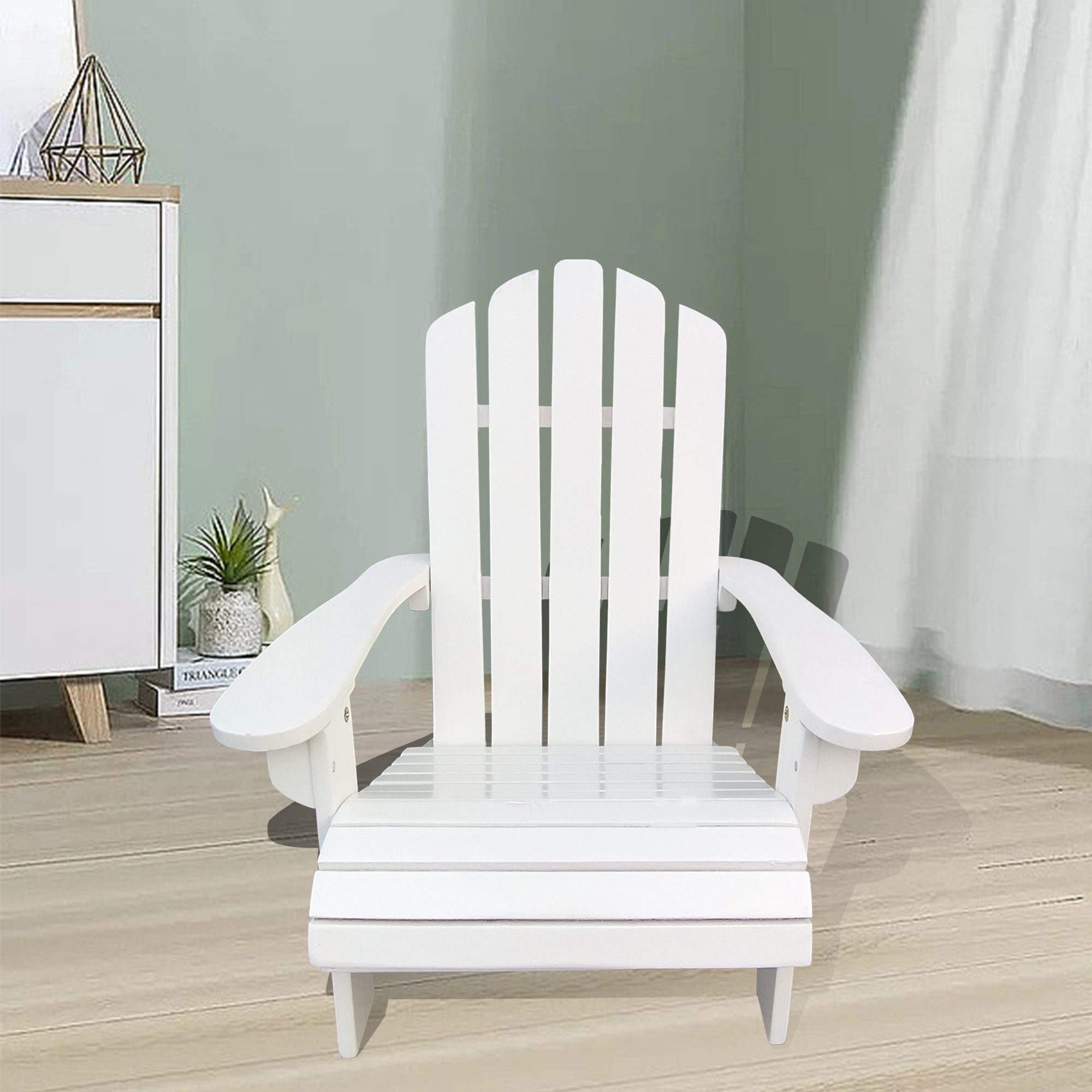 Kids' White Adirondack Chair: Indoor/Outdoor