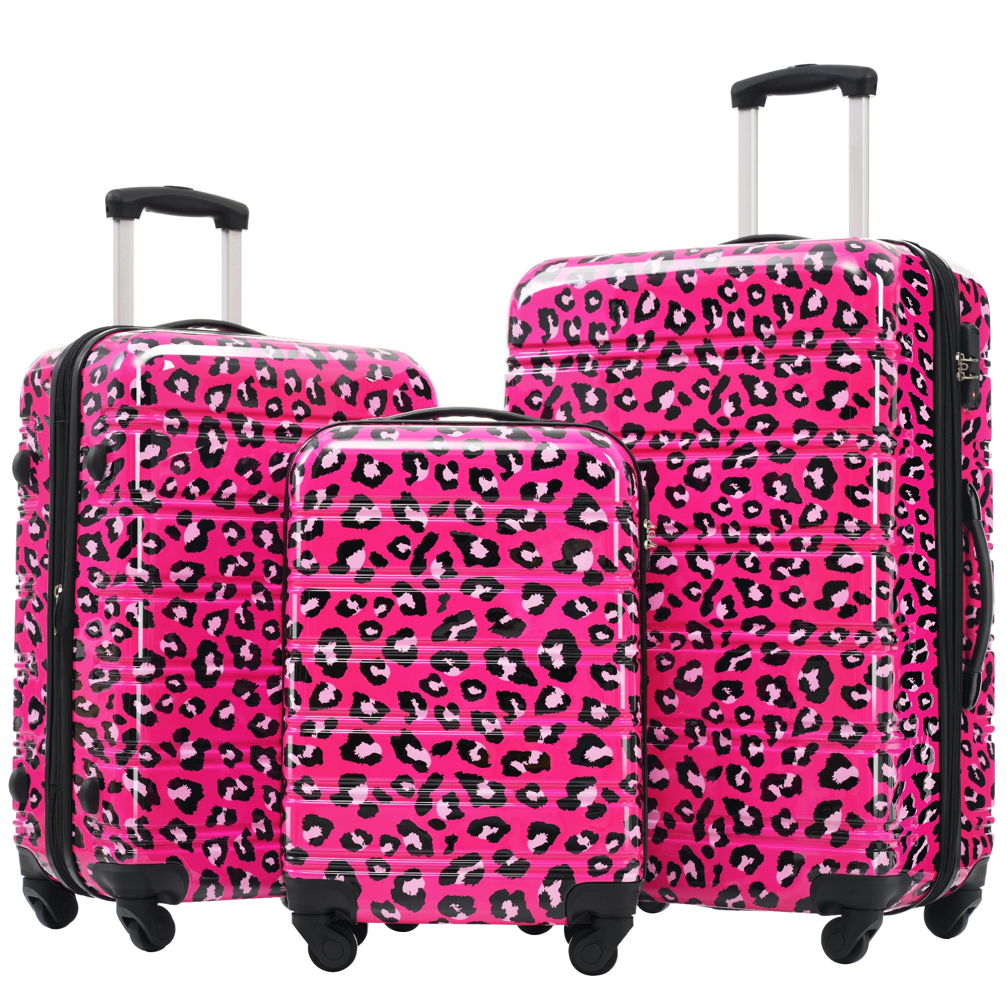 Lightweight Hardshell Luggage Set (3pcs) with TSA Lock