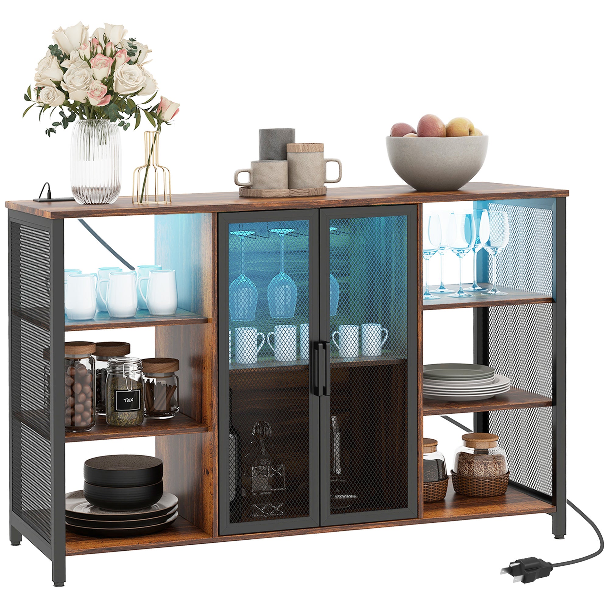 LED Wine Cooler w/Charging Station