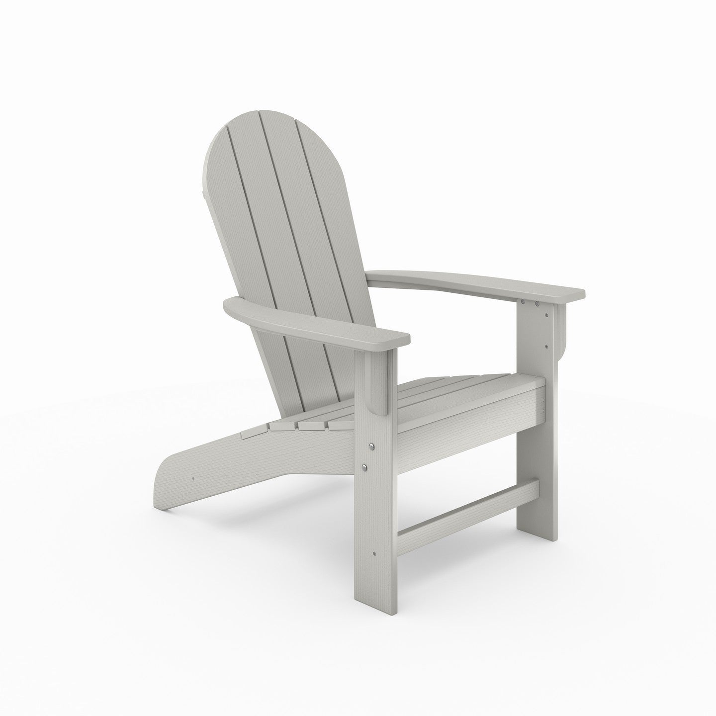 Dark Gray Adirondack Chair: Premium HDPE for Patio & Pool