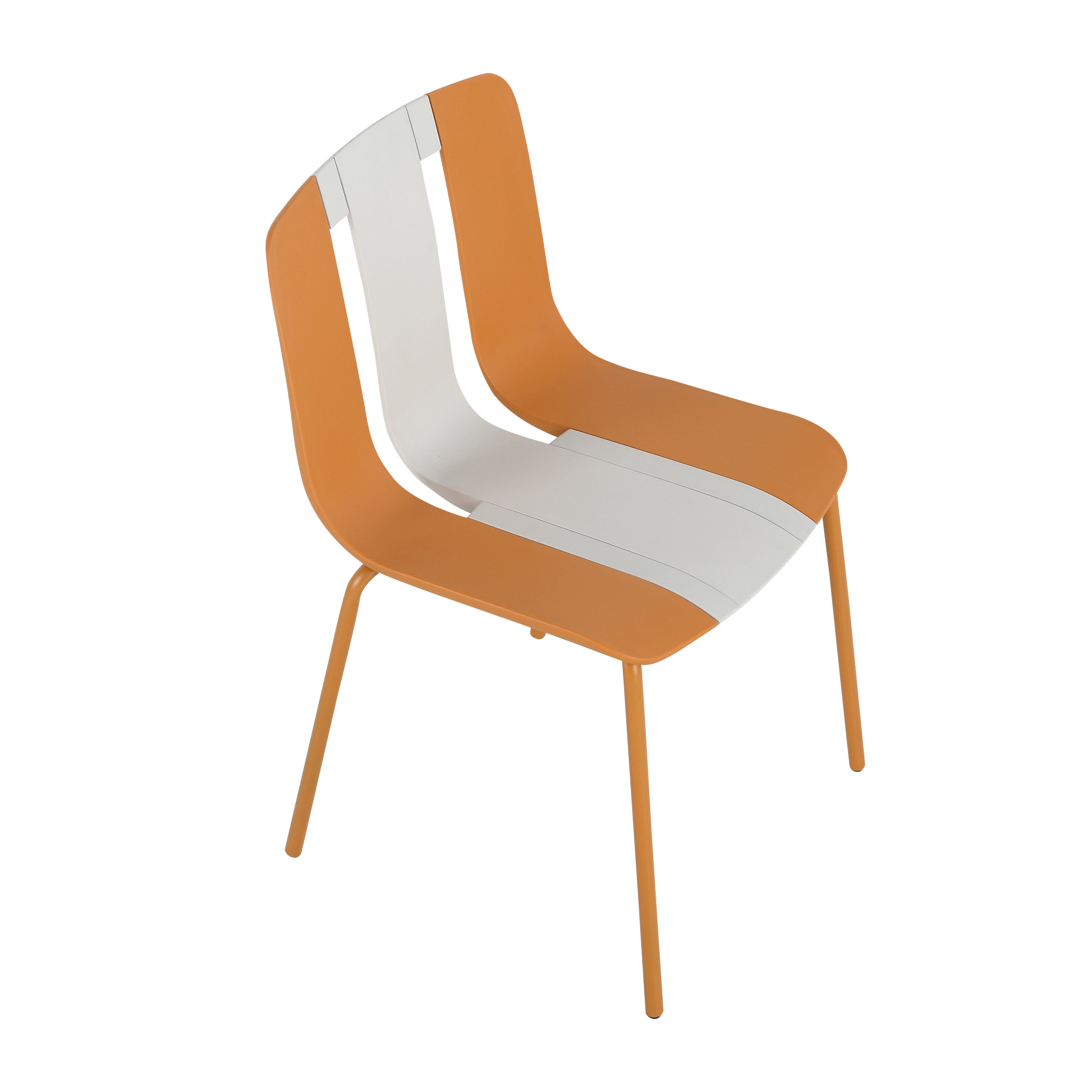 Modern Striped Color-Block Chairs 4-PC Set - Waterproof & Fade-Resistant