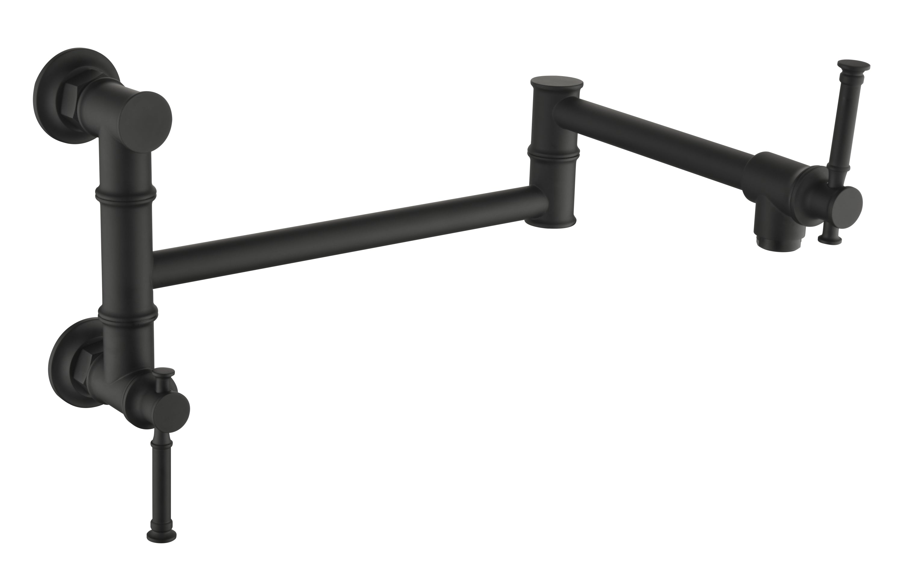 Modern Brass Pot Filler Faucet: Wall Mount
