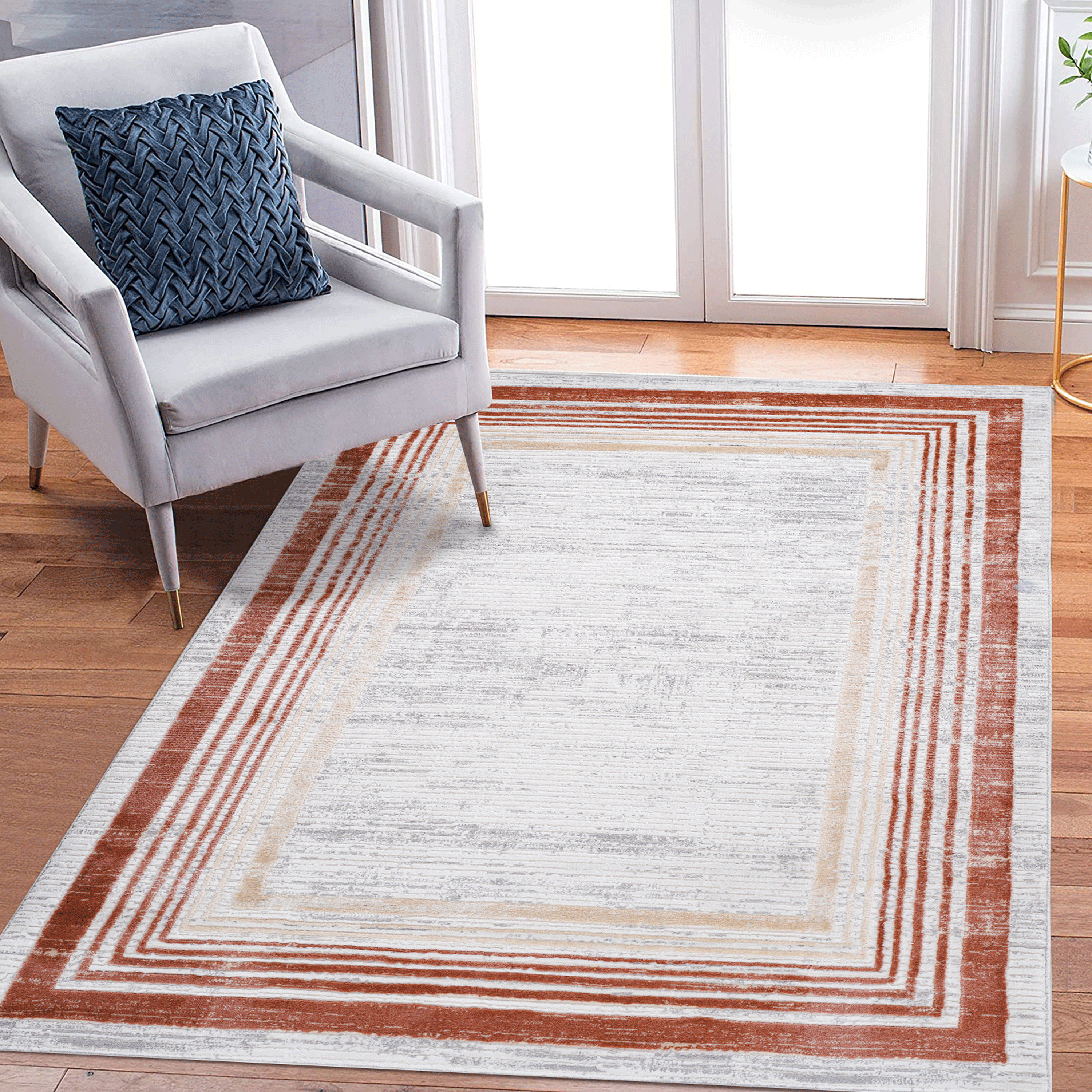 Stylish Stain-Resistant Area Rug (8x10)