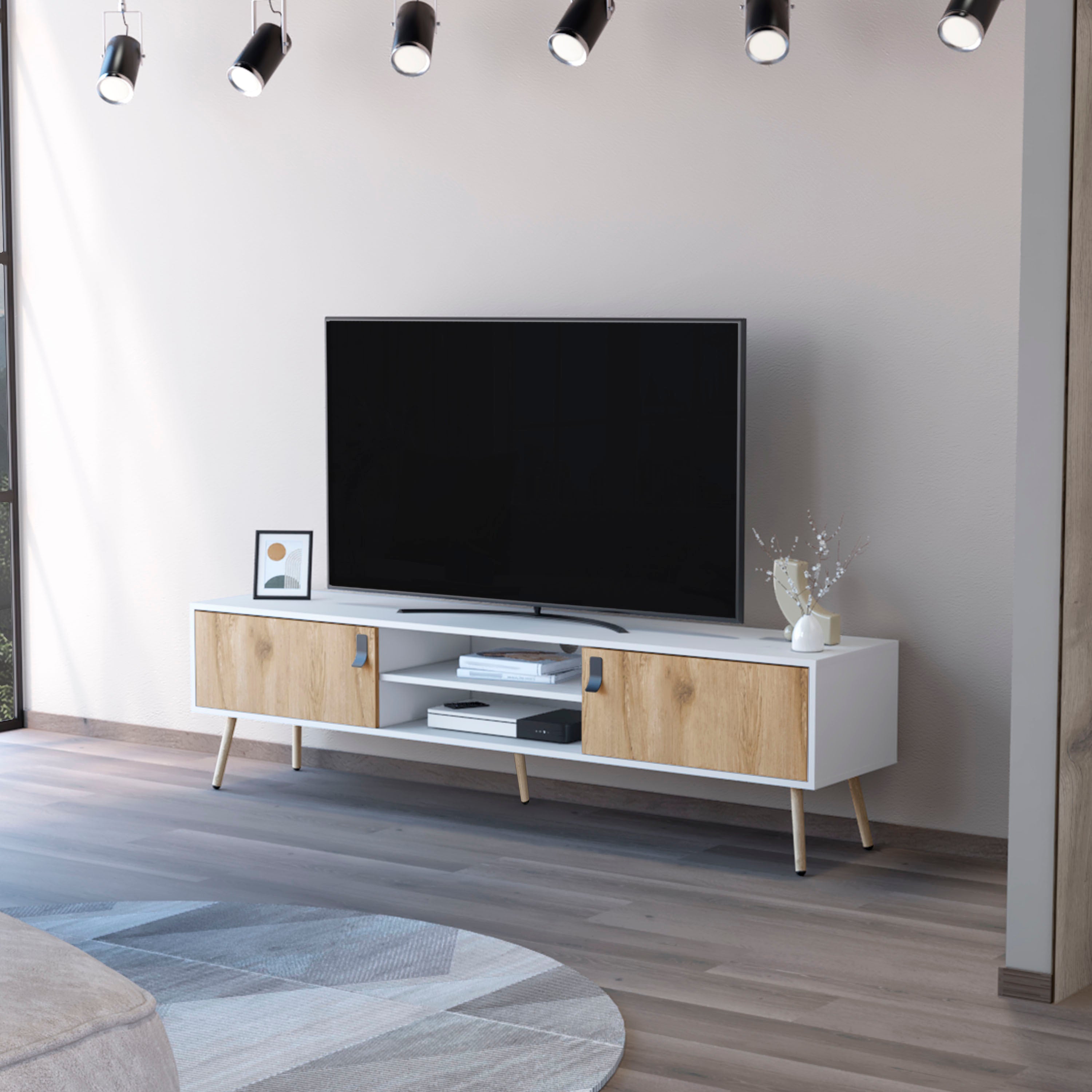 Kimball TV Stand: Storage, Drawers & Shelves