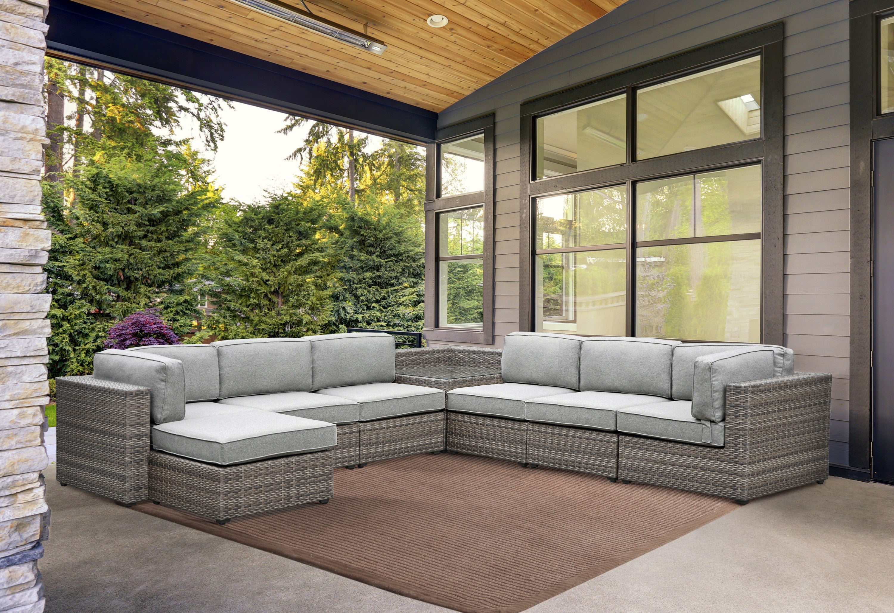 Weatherproof Outdoor Sectional: Stain & Fade Resistant Comfort