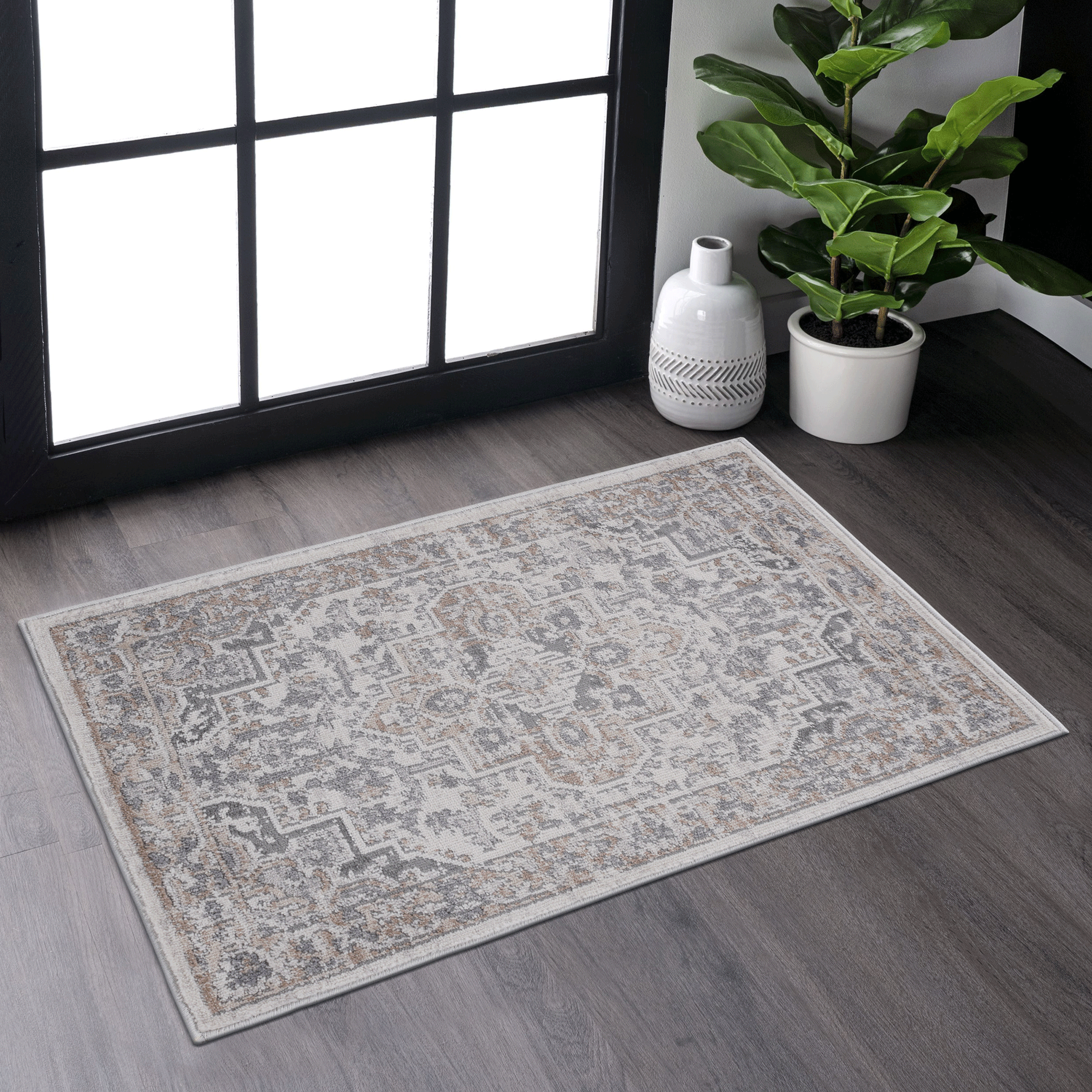 NAAR MARFI Rugs: Ivory/Beige Area Rugs