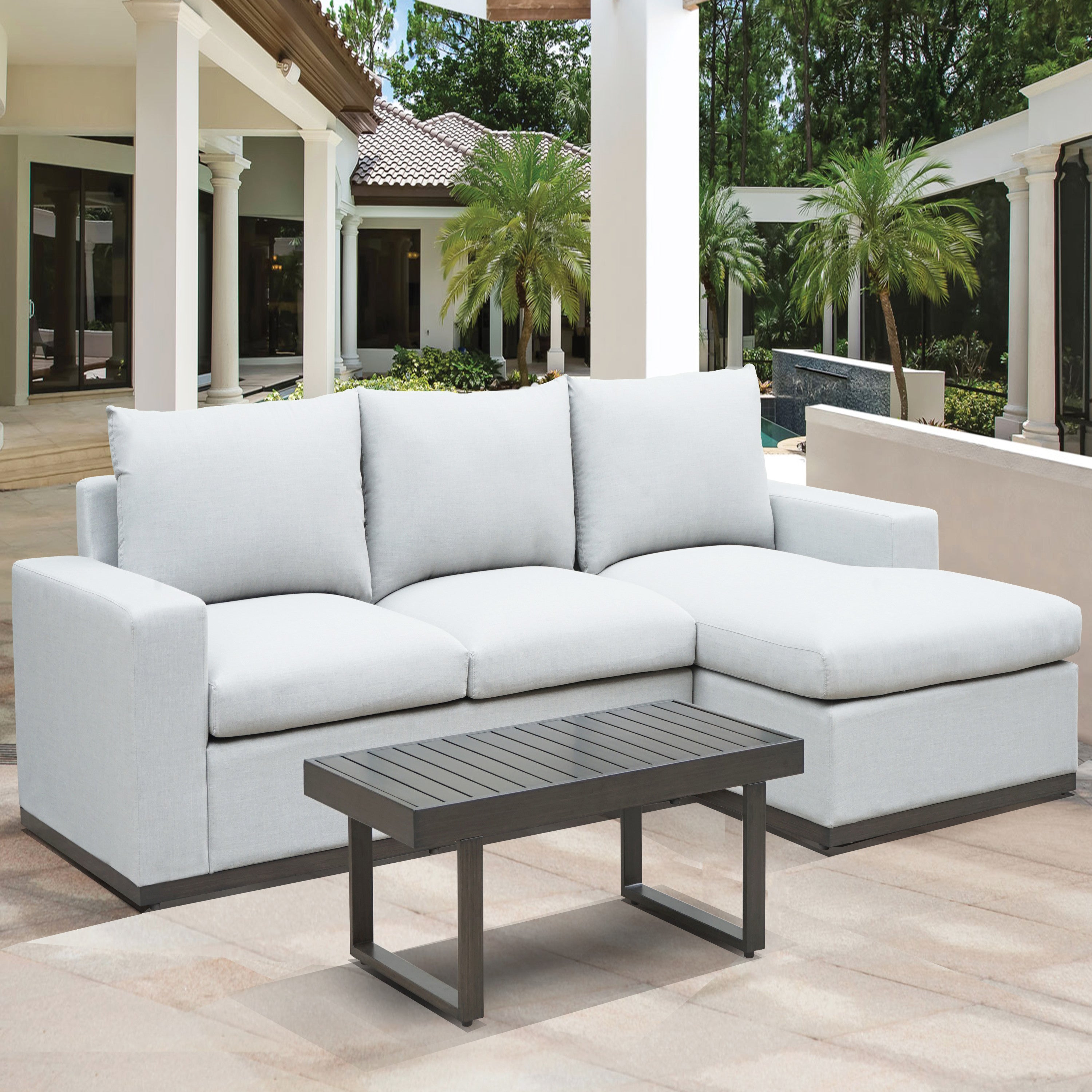 Luxurious Outdoor Chofa/Sofa Chaise - Stain/Fade Resistant