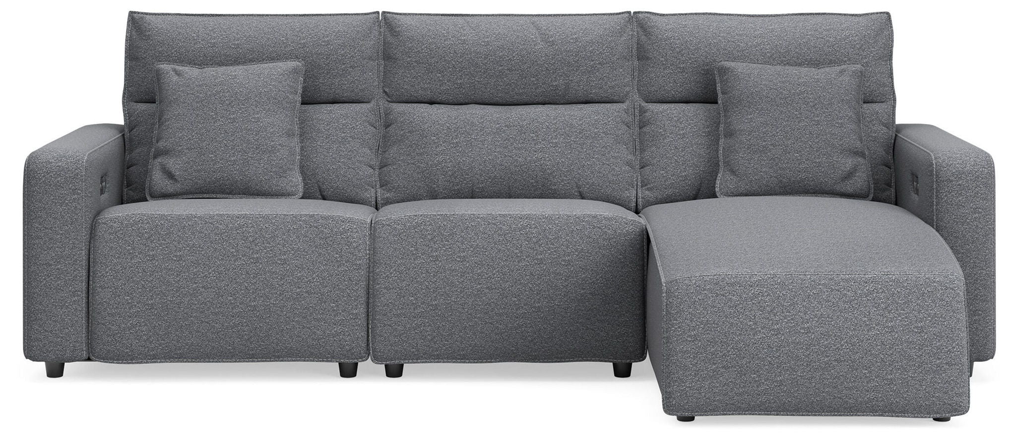 Modmax II - Reclining Sectional - Salt And Pepper