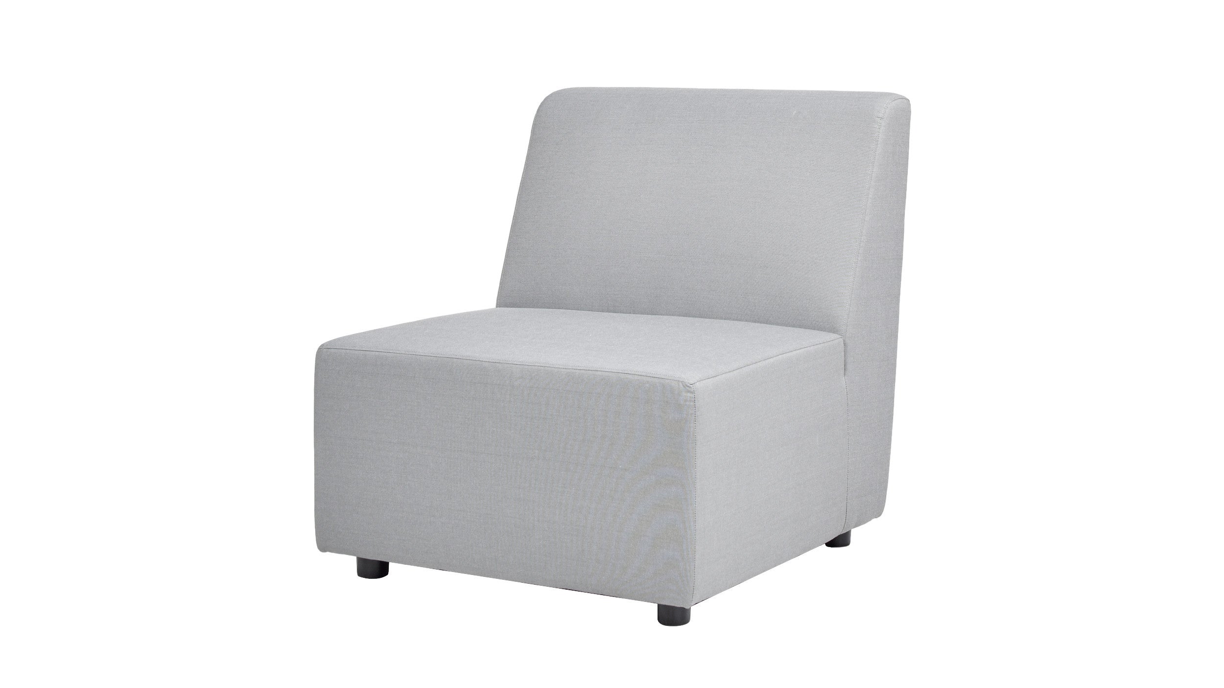 Cleo 30' Modular Patio Armless Chair - Deep Seating Light Gray Olefin