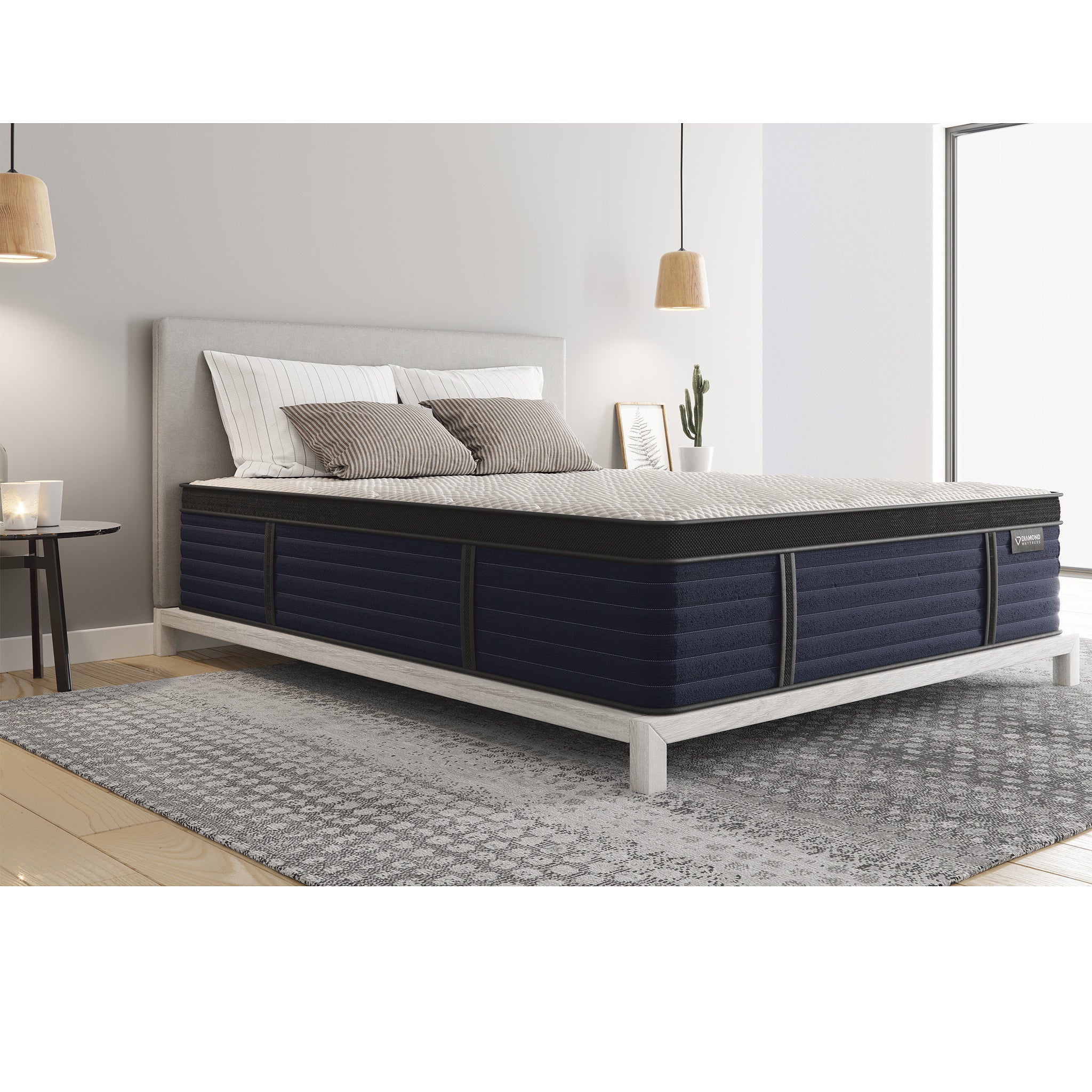 Luxury Latex Hybrid Mattress Queen - Cool & Supportive