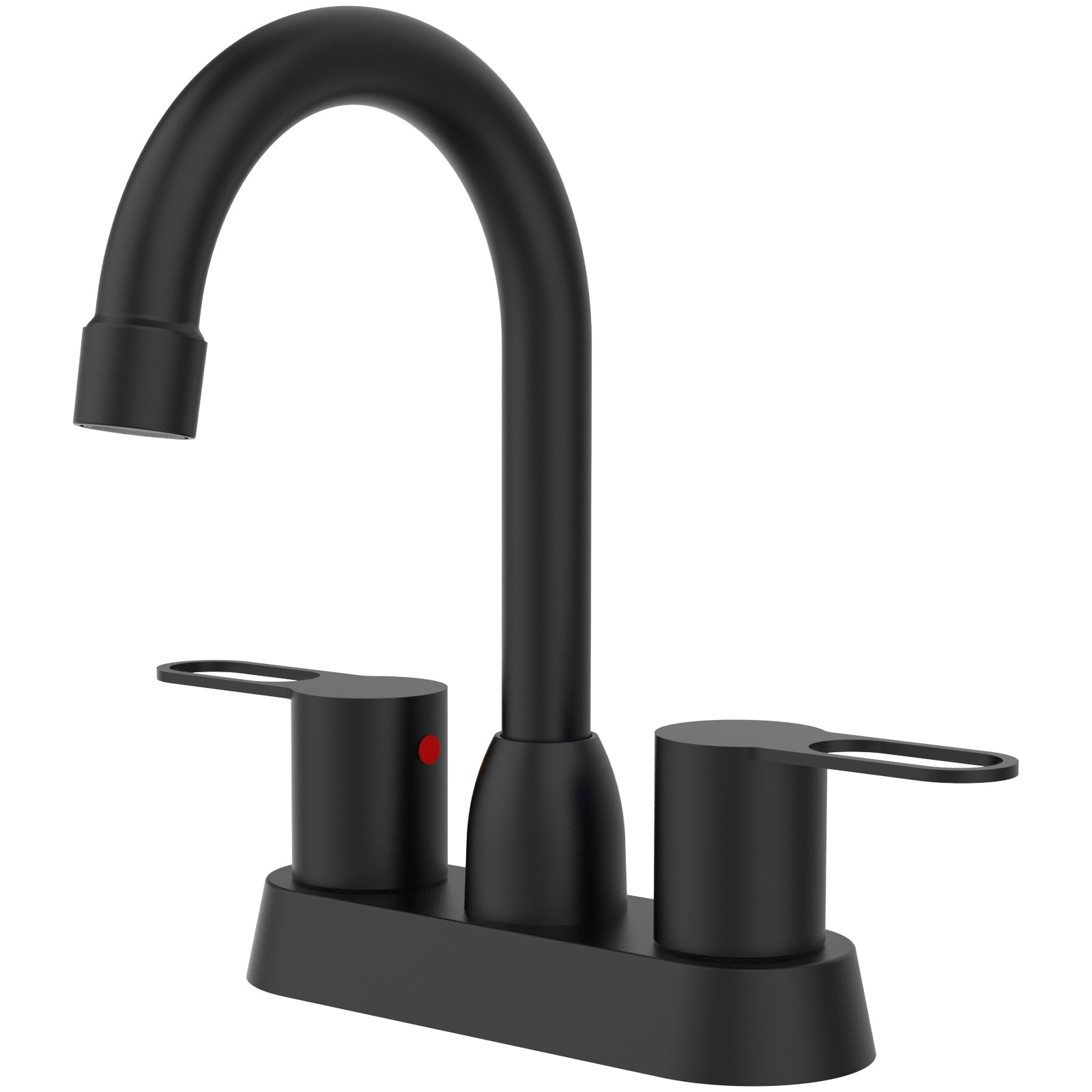Matte Black RV Bathroom Faucet, 2 Handles