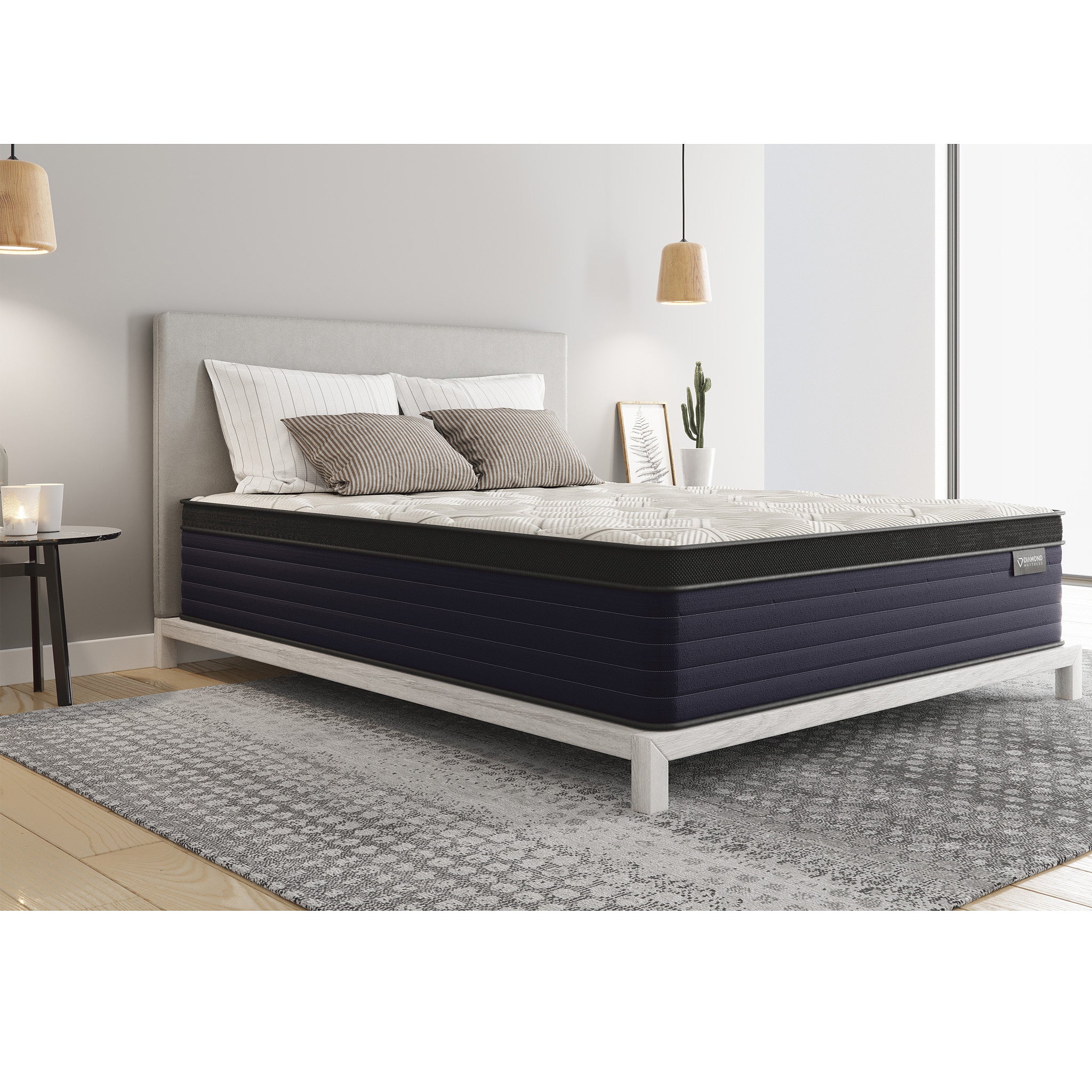 Diamond Cleo Copper Hybrid Mattress: Firm TwinXL