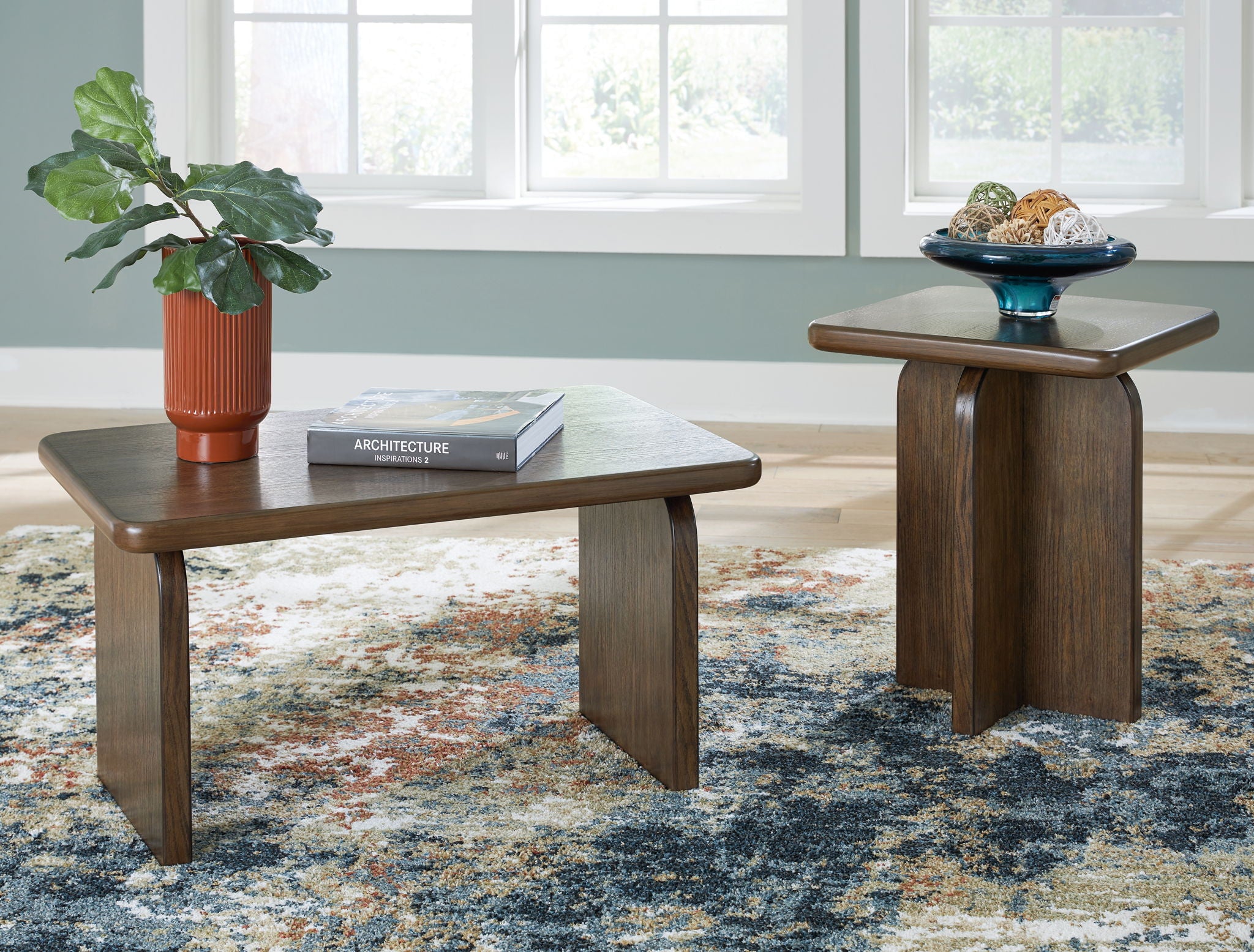 Shawbeck - Occasional Table Set (Set of 2) - Medium Brown