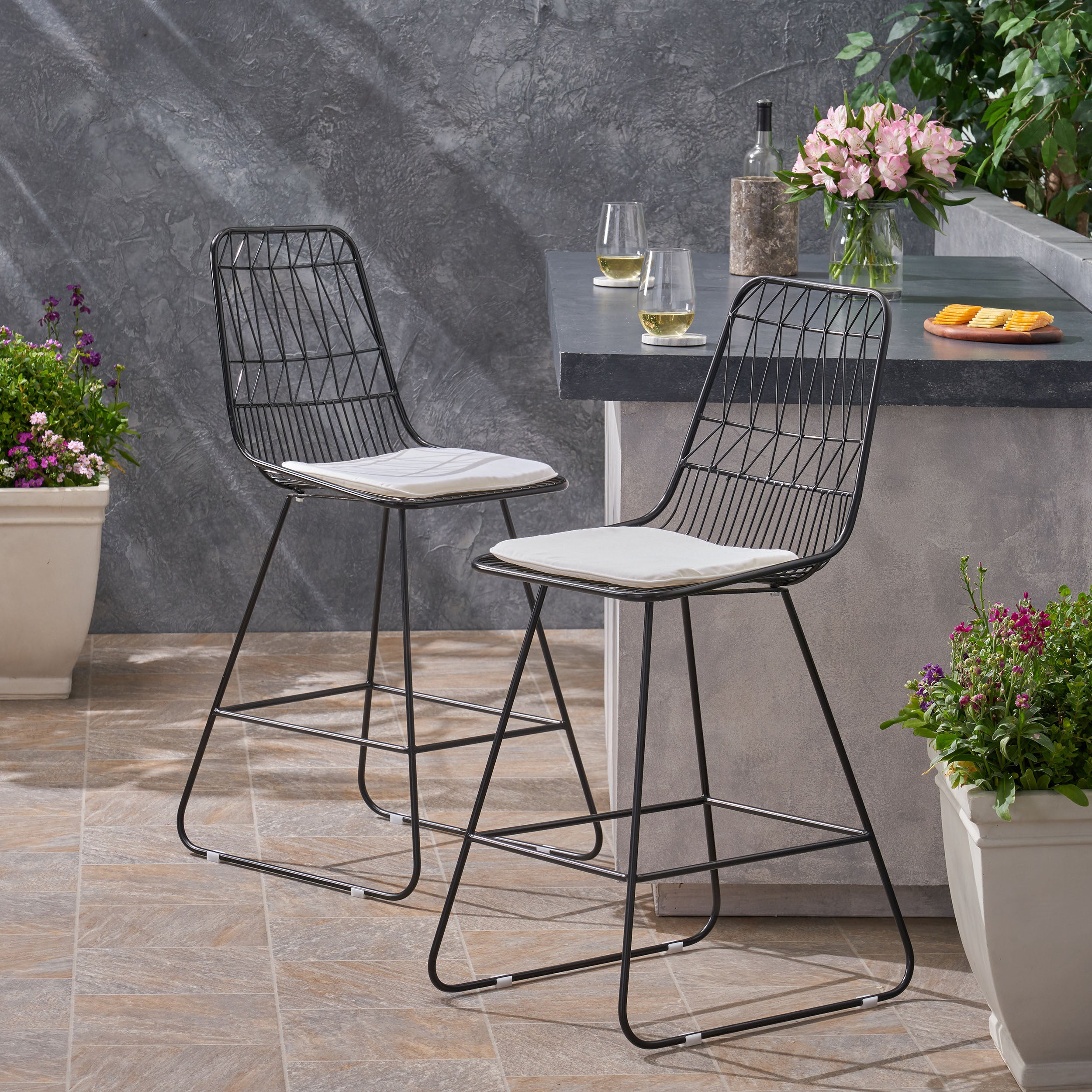 NIEZ Counter Stool: Stylish & Comfortable Seating