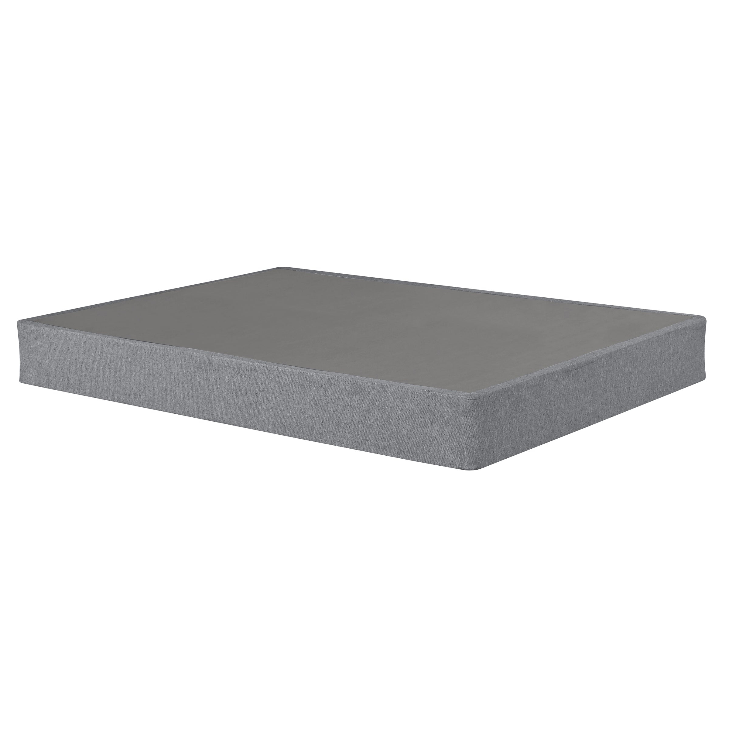 Foldable Metal Bed Frame: 9in Gray Mattress Base