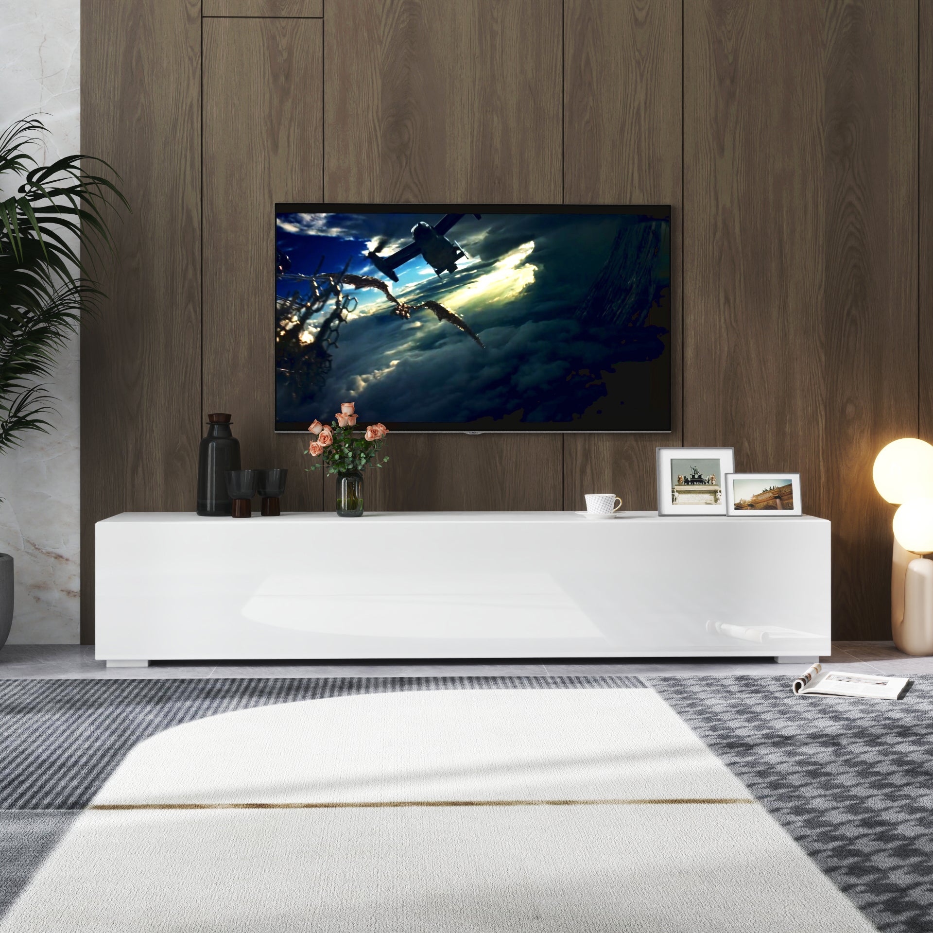 Modern Entertainment Center w/ Storage | Media Console