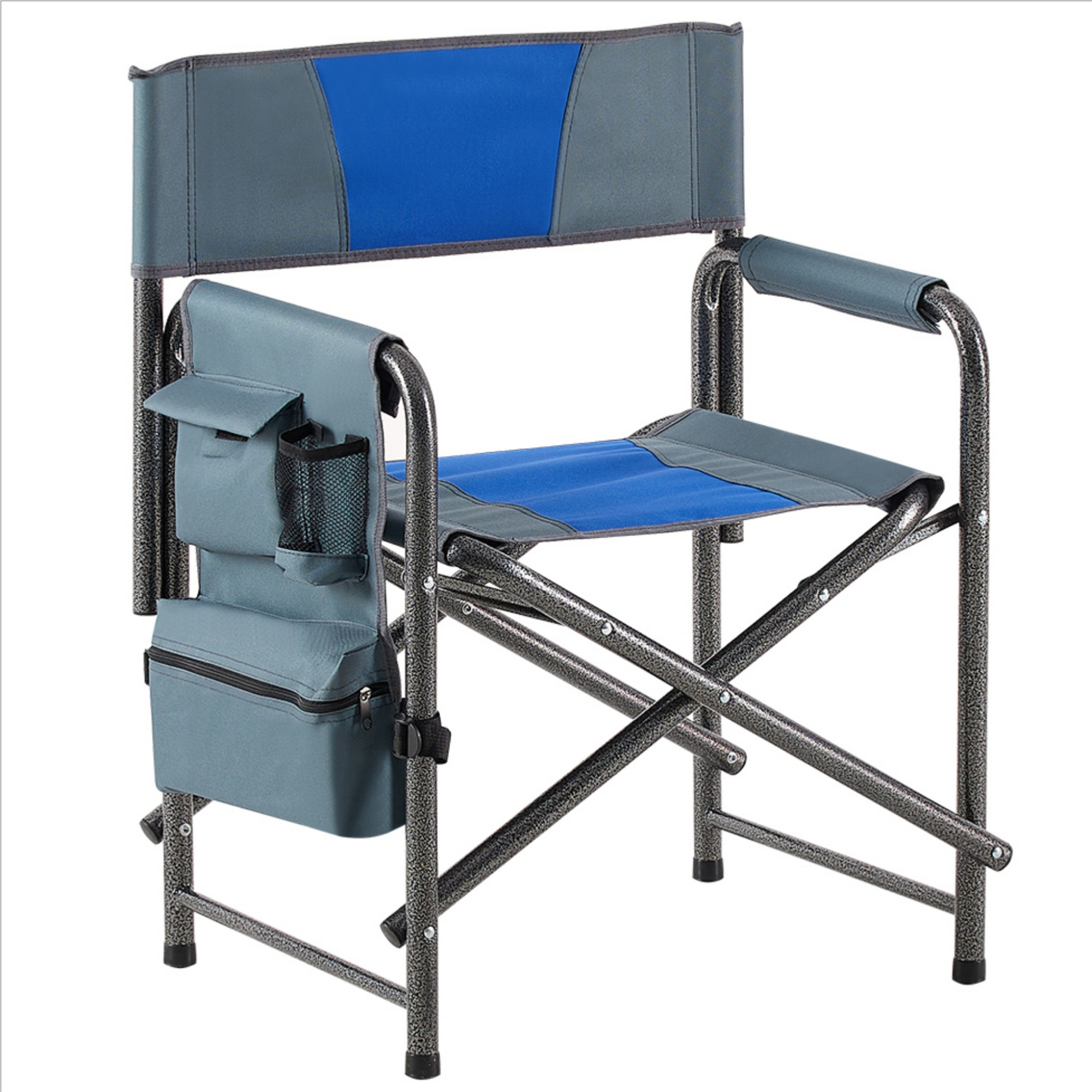 Lightweight Oversized Padded Folding Outdoor Chair w/ Pockets
