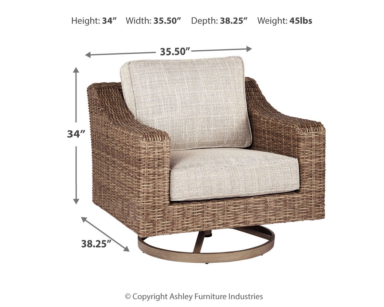 Beachcroft - Swivel Lounge Chair