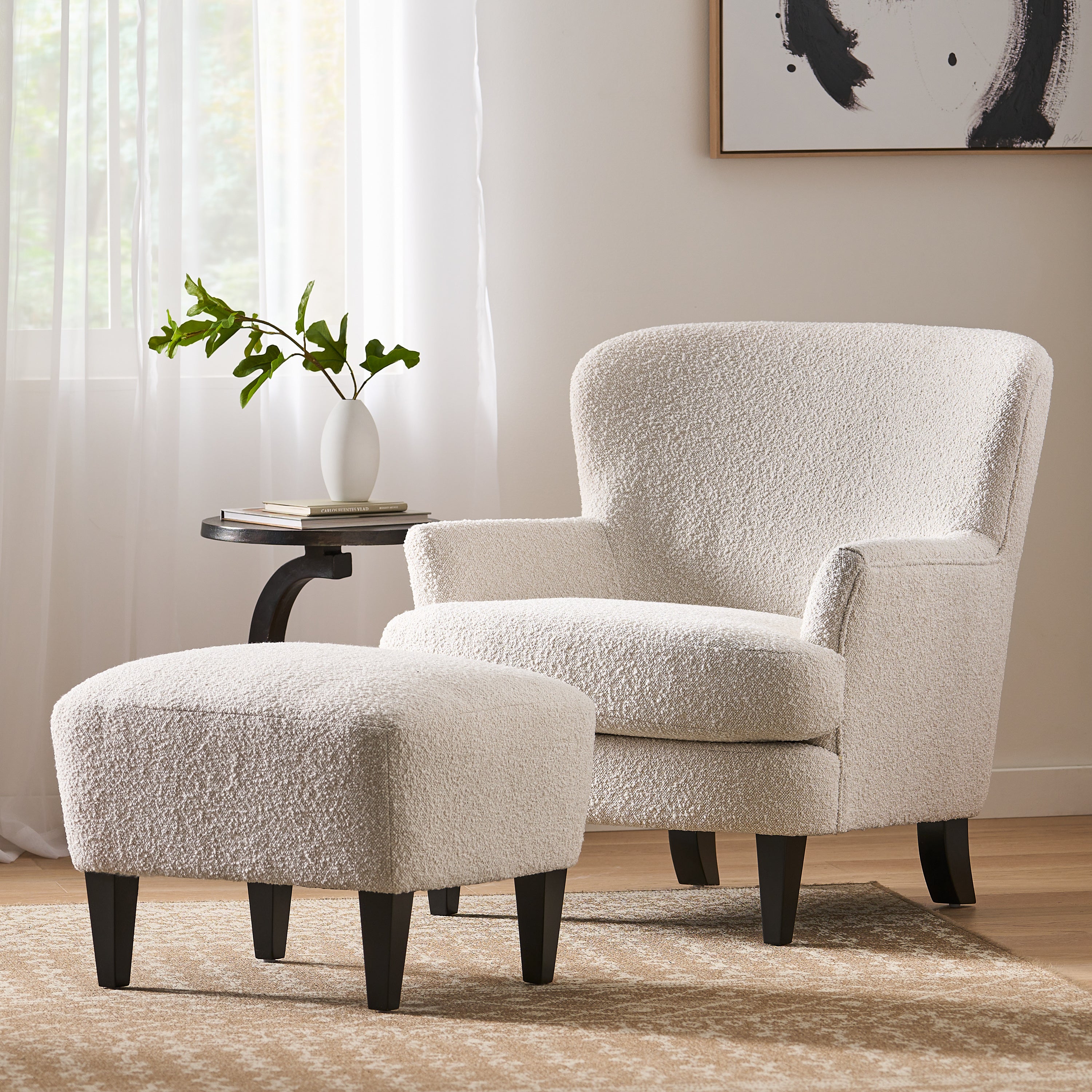 CLUB CHAIR+OTTOMAN