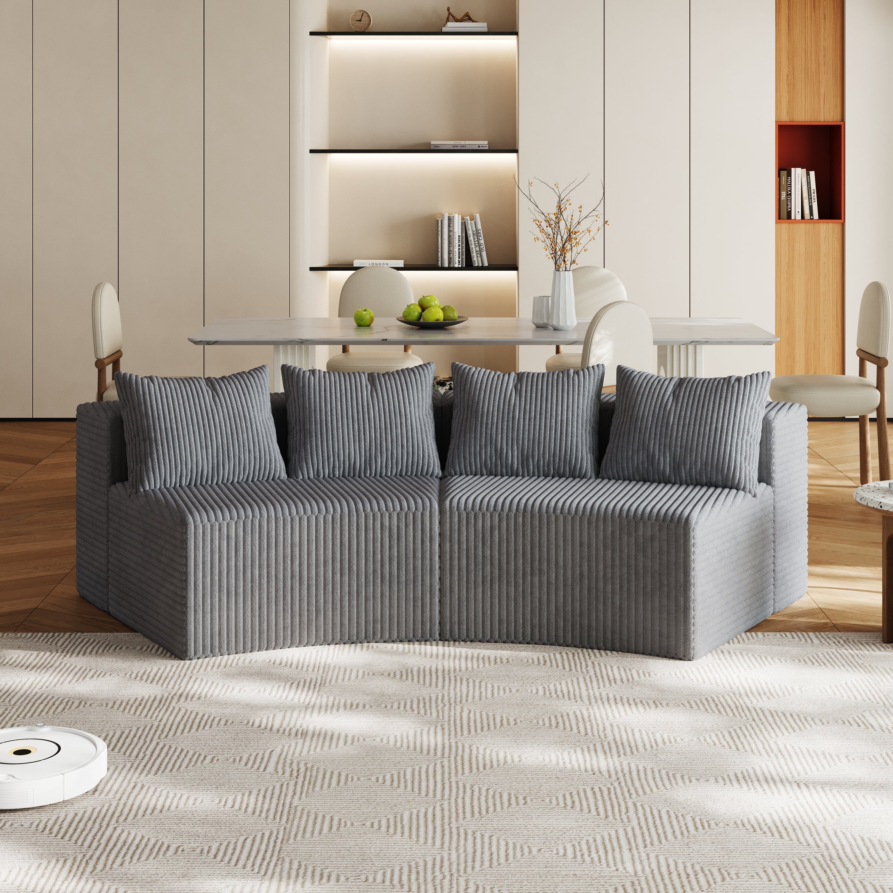 Curved Sectional Sofa: Modern & Cozy