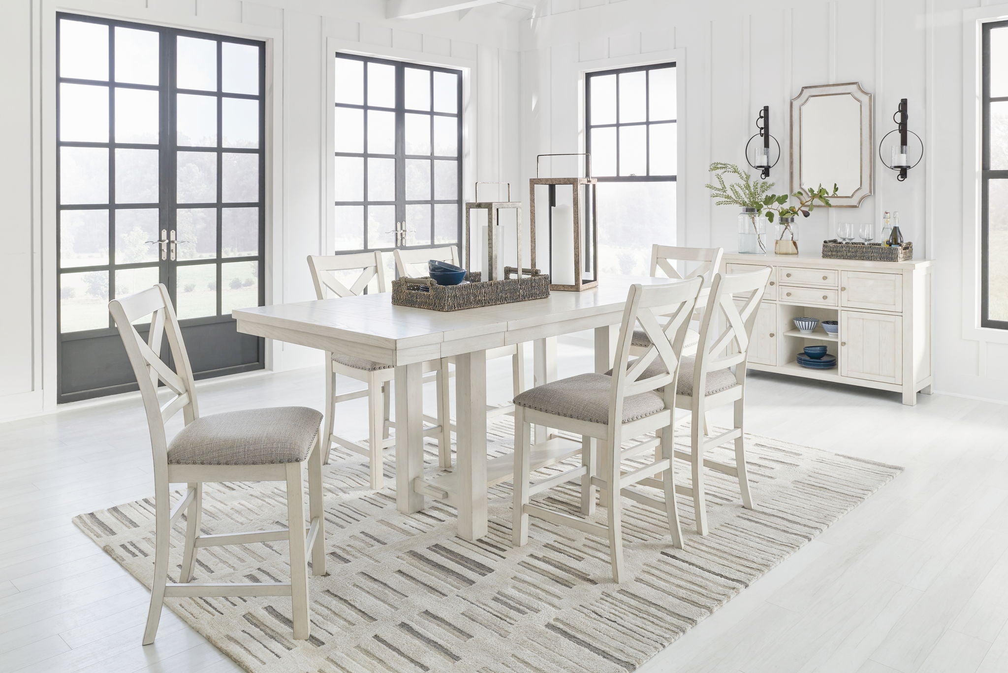 Robbinsdale - Upholstered Barstool (Set of 2) - Antique White