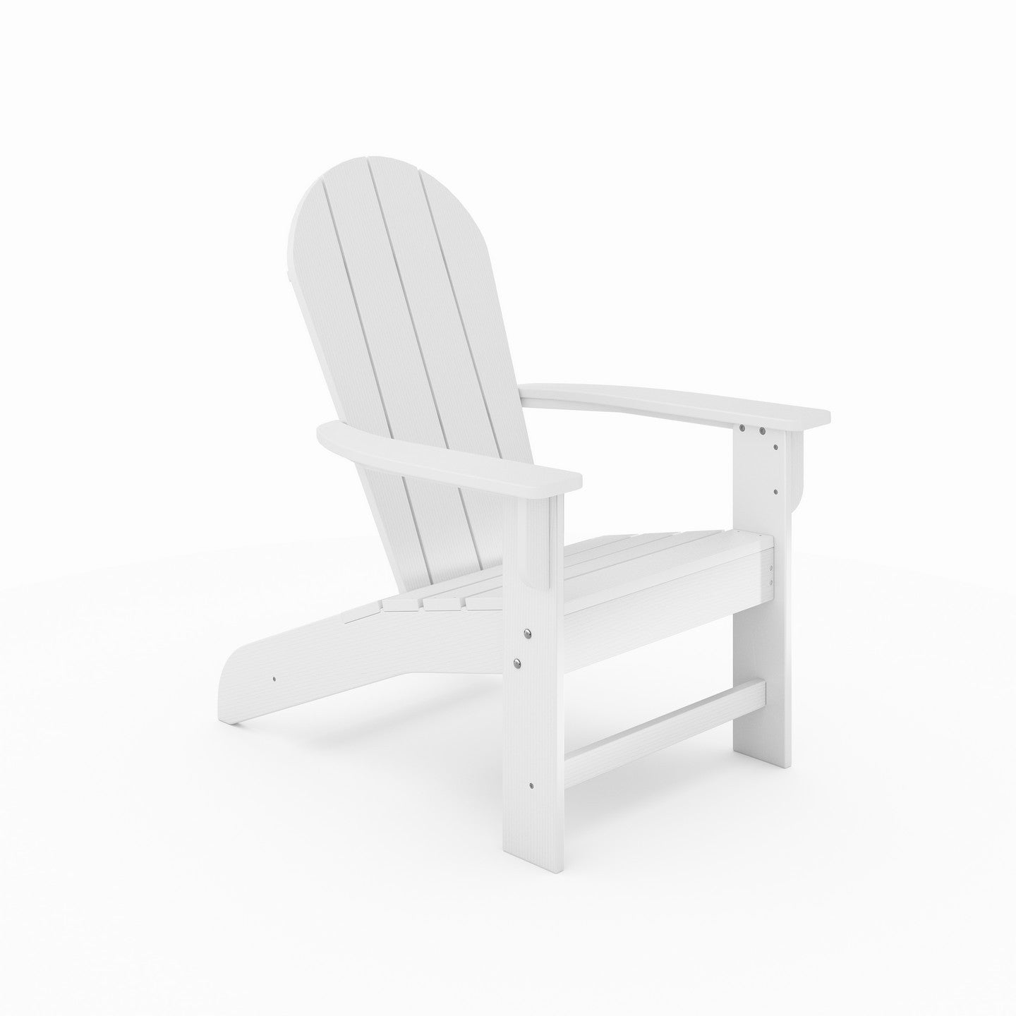 Premium White Adirondack Chair: Durable HDPE for Pool, Patio & Garden.