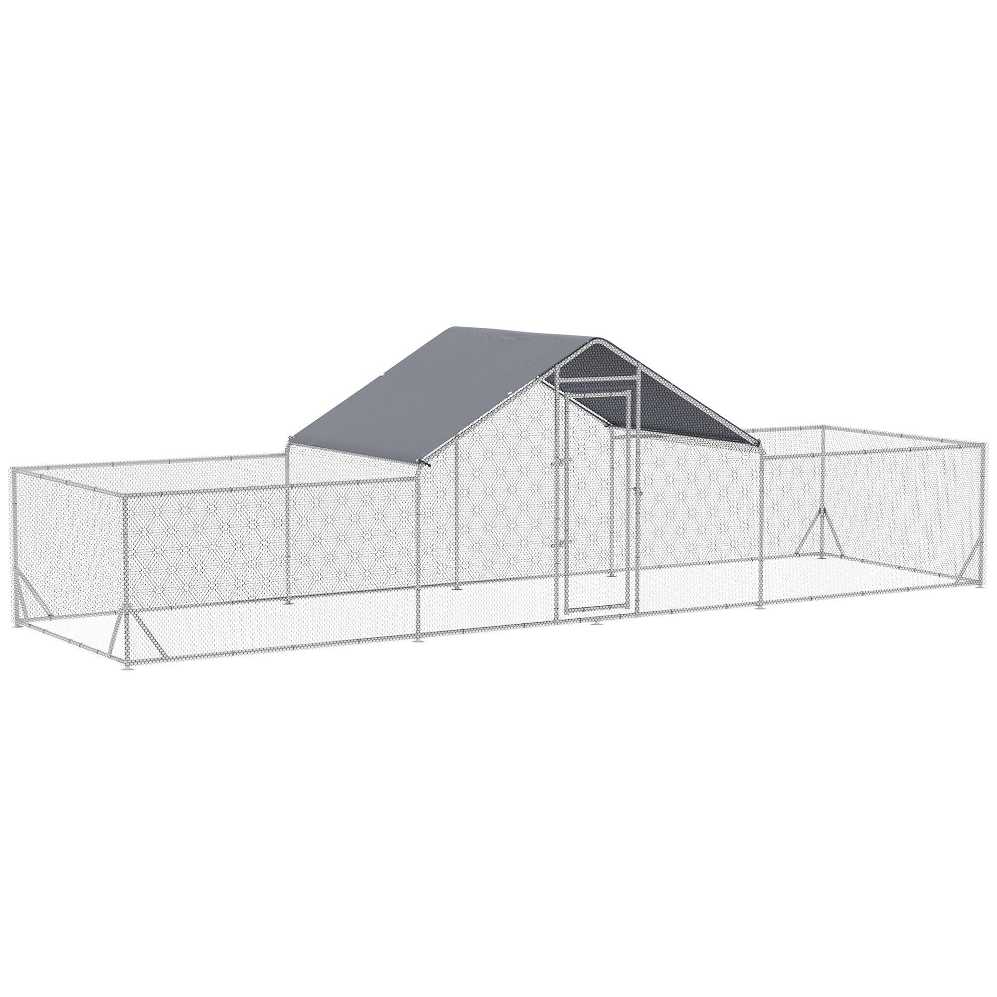 PawHut Large Chicken Coop & Run: Walk-In