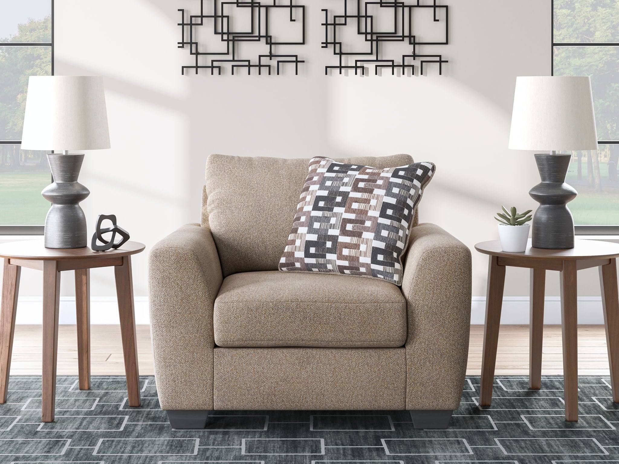 Triston-Peaks - Chair And A Half - Suede