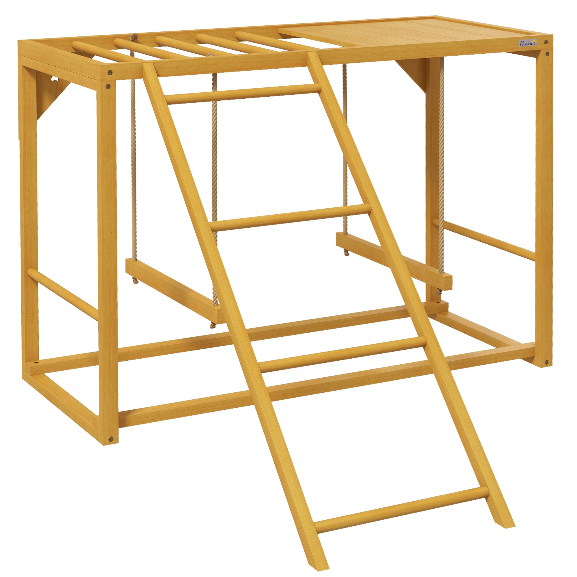 PawHut Chicken Swing Set: Wooden Coop