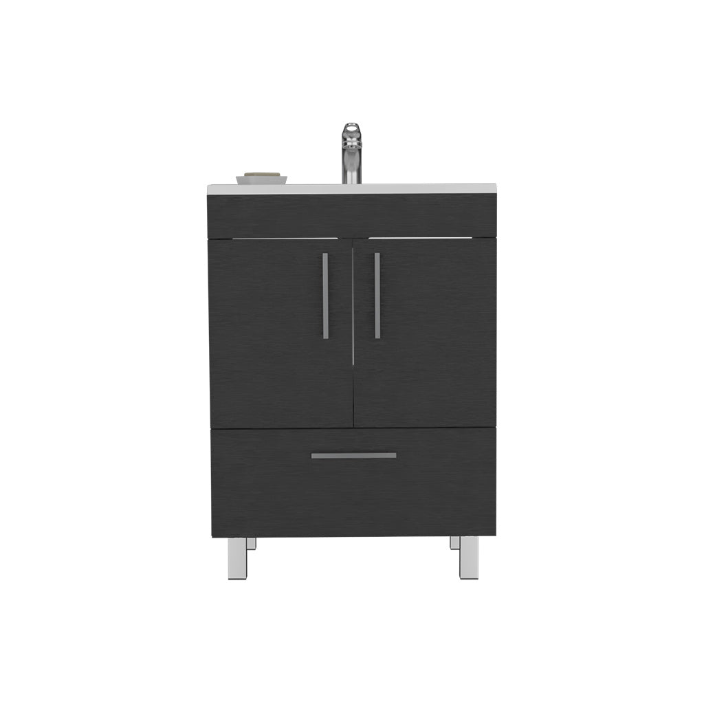 Majorca Black Bathroom Vanity: Single Sink