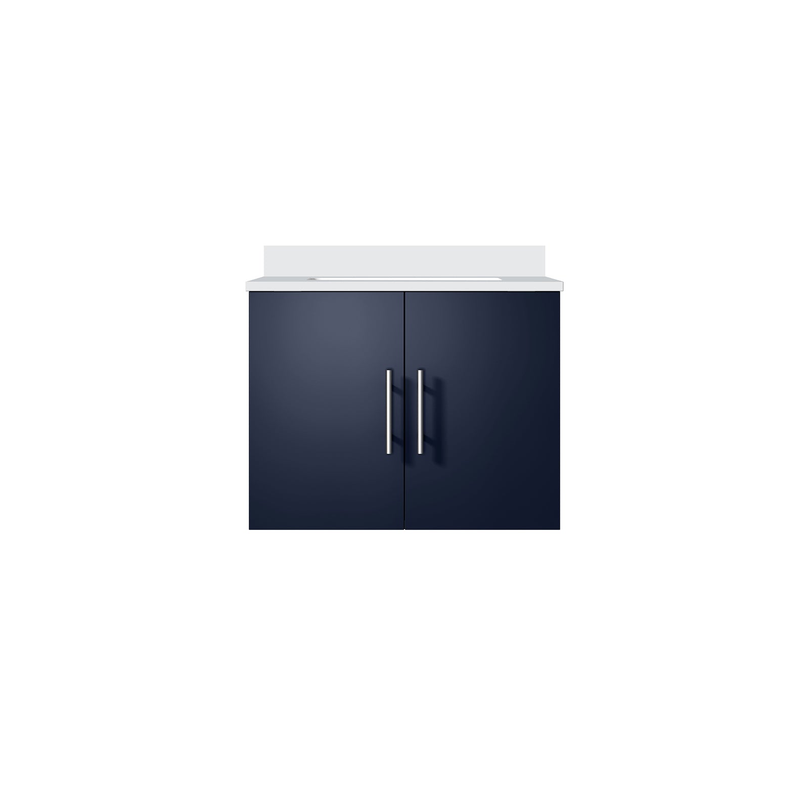 Navy Blue Vanity: 24"x22" Quartz Top