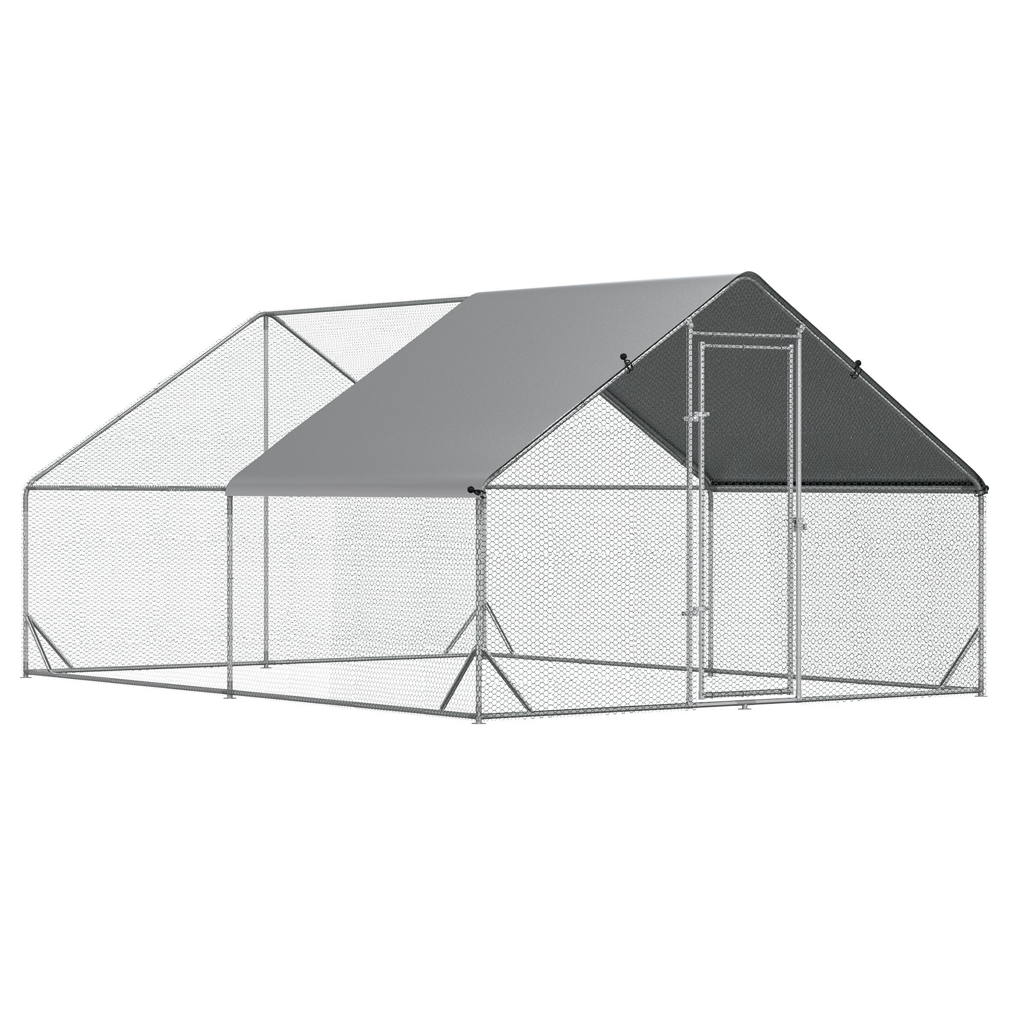 Large Metal Chicken Coop Run (9.8'x13.1')
