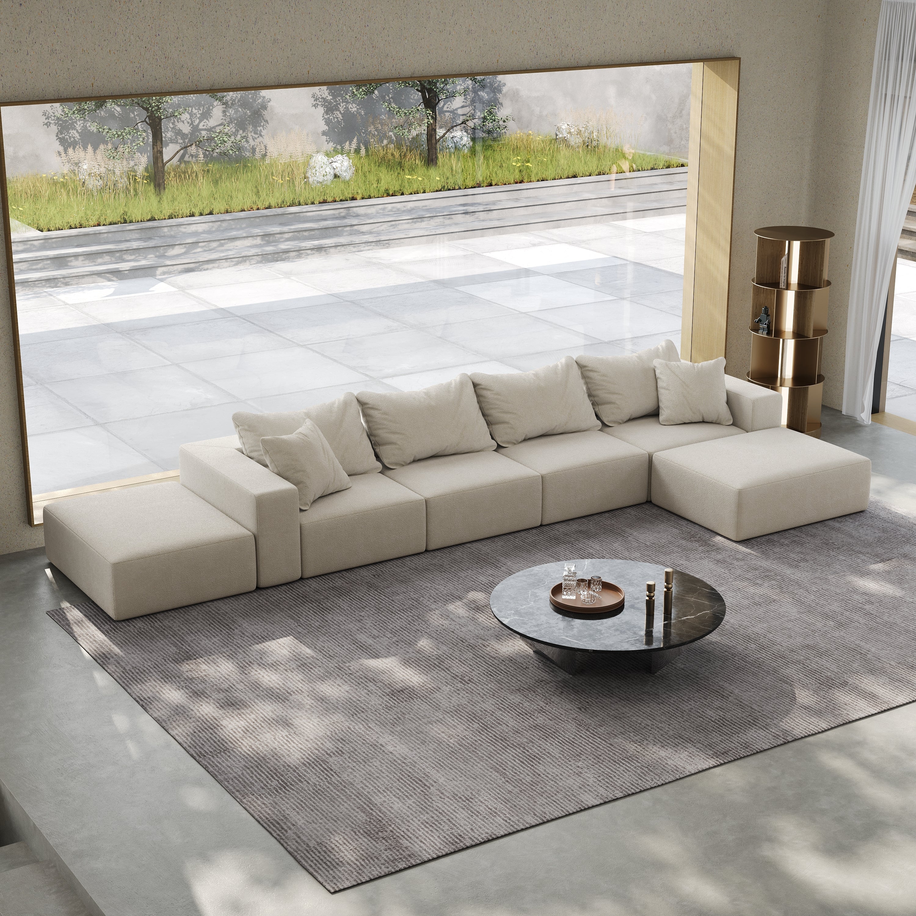 Oversized Cloud Sectional Sofa: 162" L-Shaped