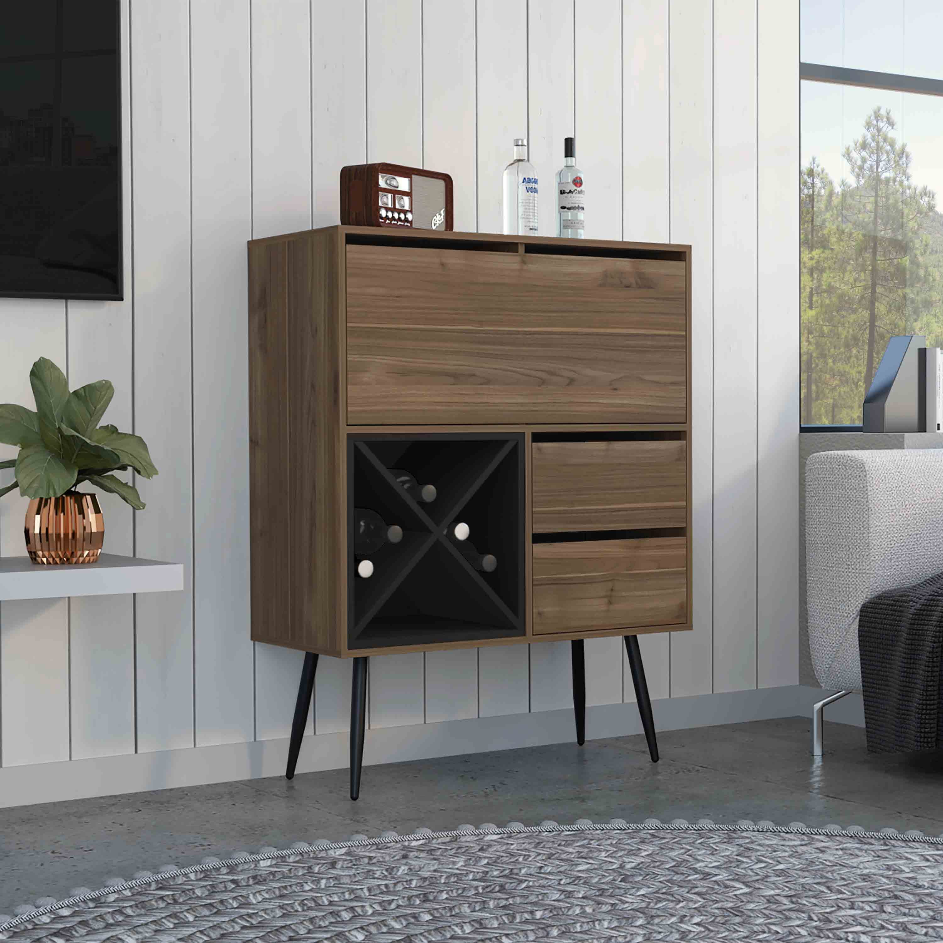 Prunus Outdoor Bar Cabinet | 2 Drawers & Cabinet