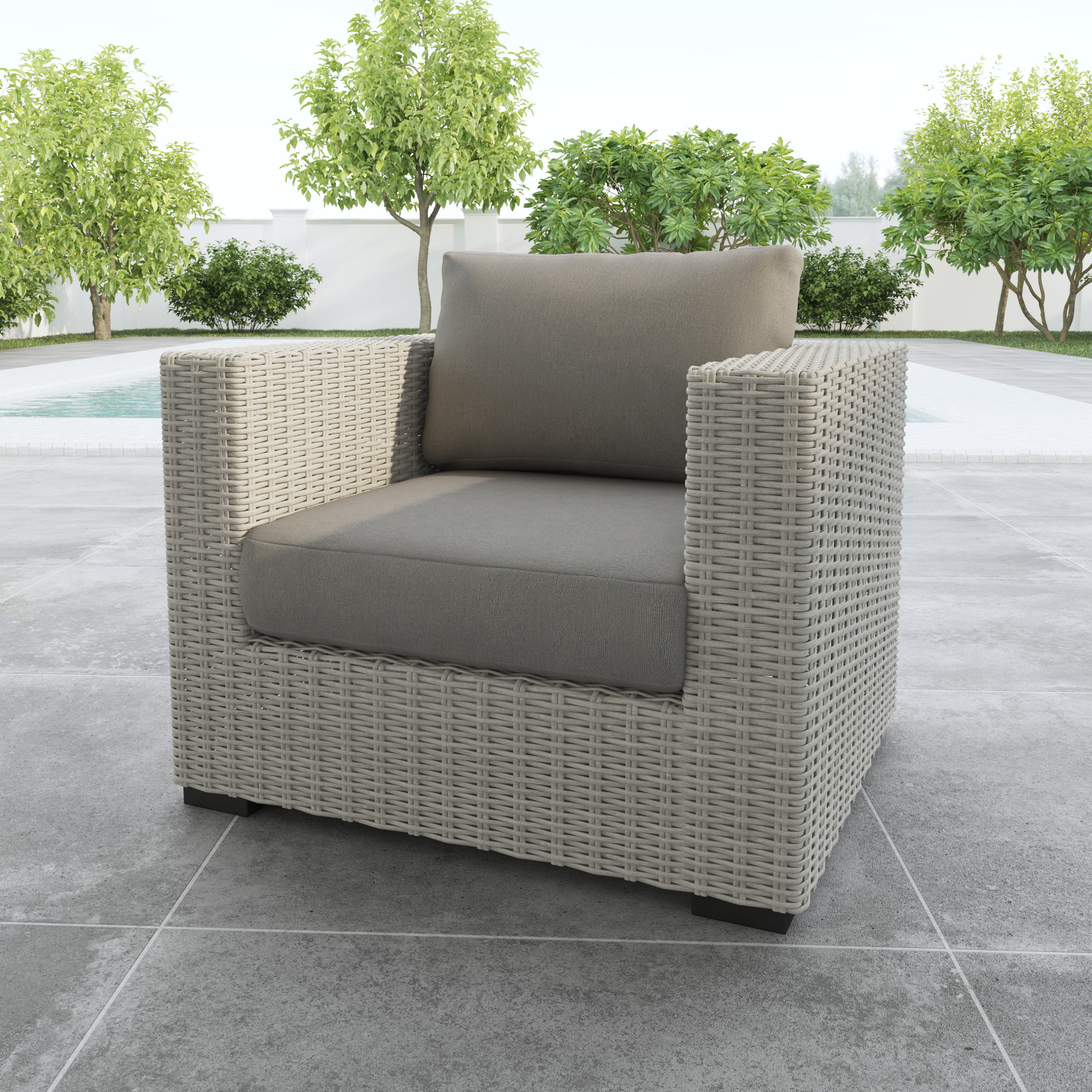 Outdoor Lounge Chair: Chic Design, Deep Cushions, Premium Comfort
