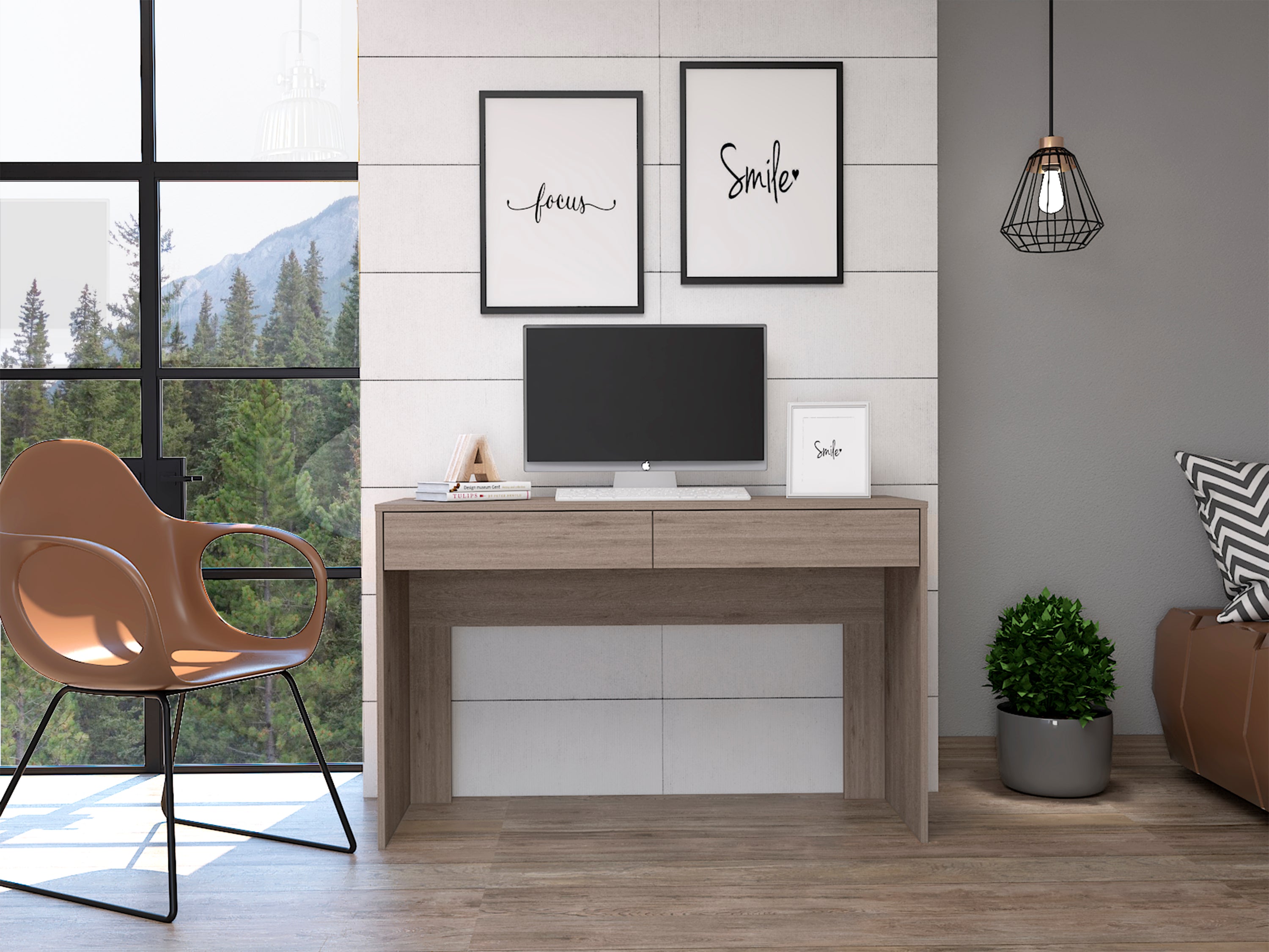 Acre Writing Desk w/ 2 Drawers