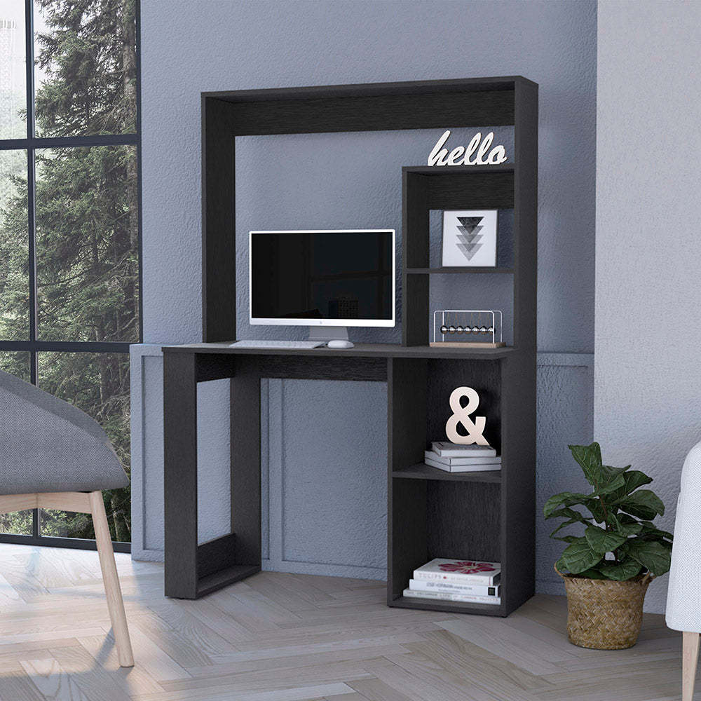 Carroll Computer Desk with Hutch & Storage Shelves