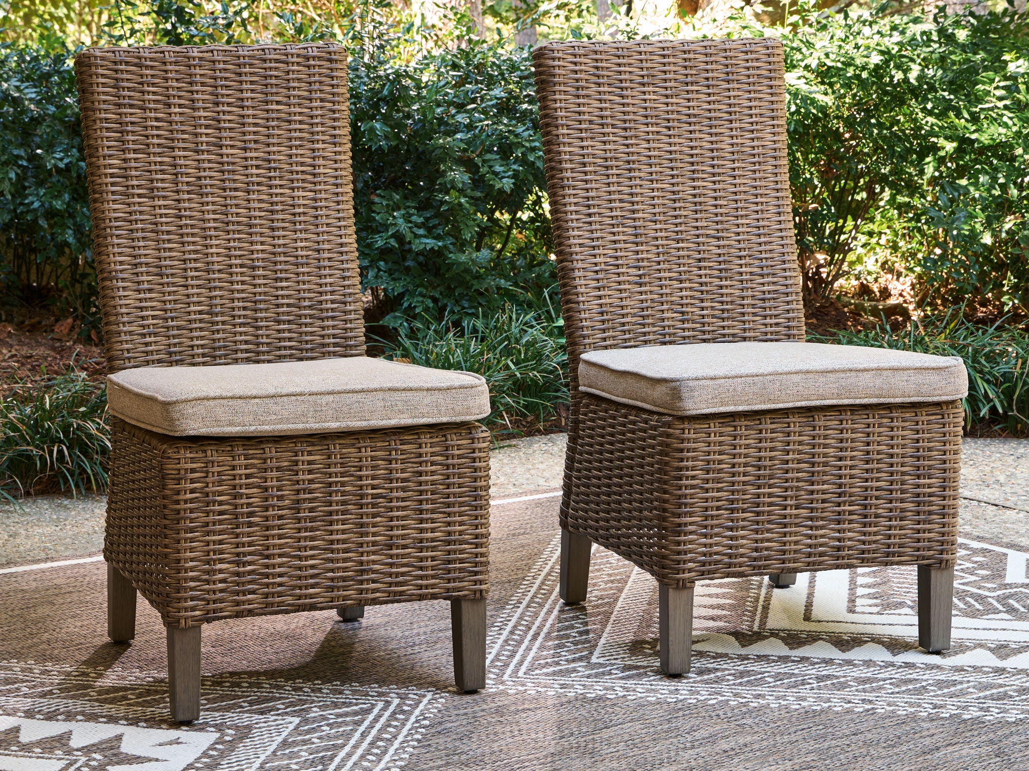 Laguna Heights - Side Chair With Cushion (Set of 2) - Beige